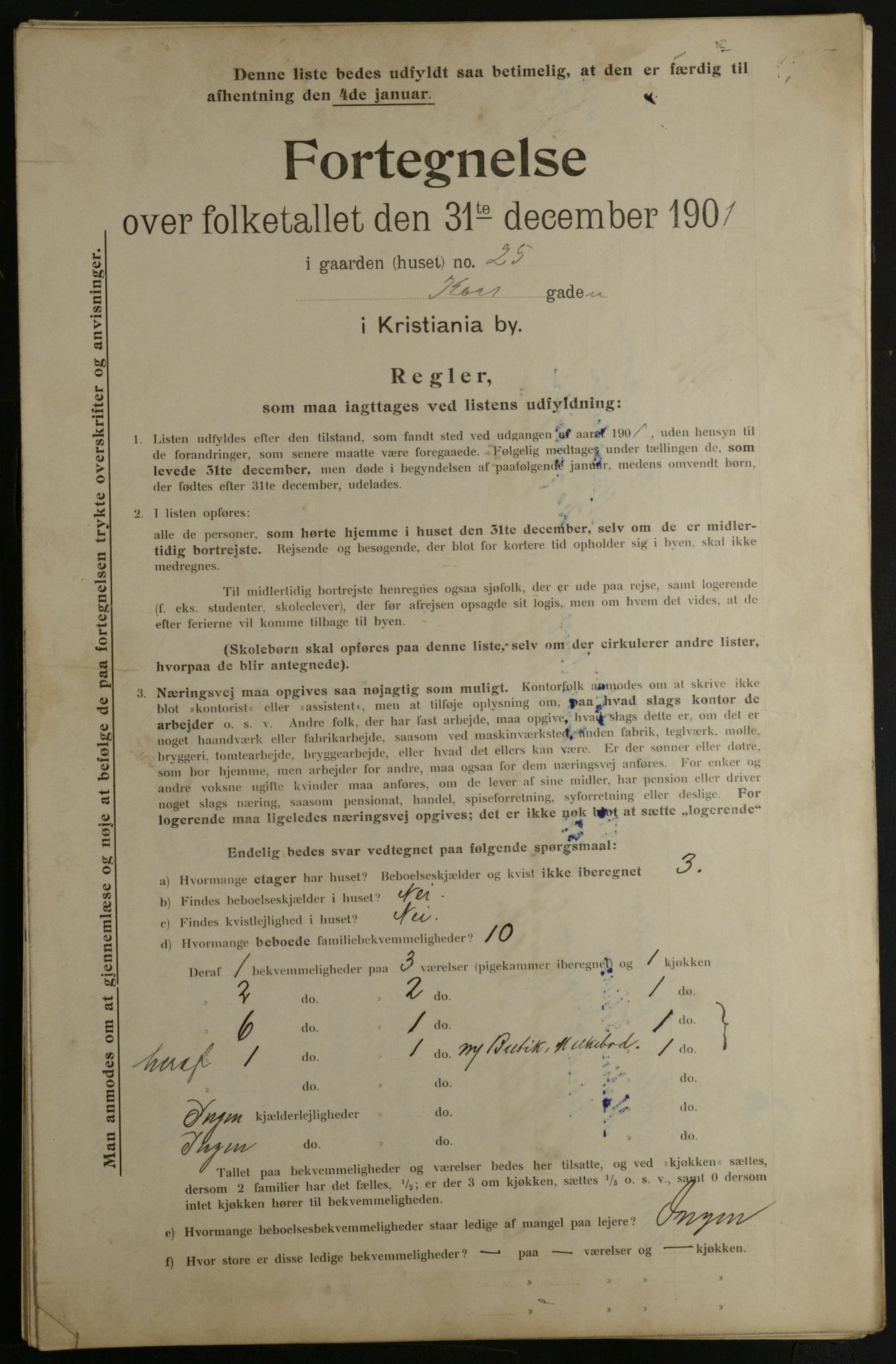 OBA, Municipal Census 1901 for Kristiania, 1901, p. 8242