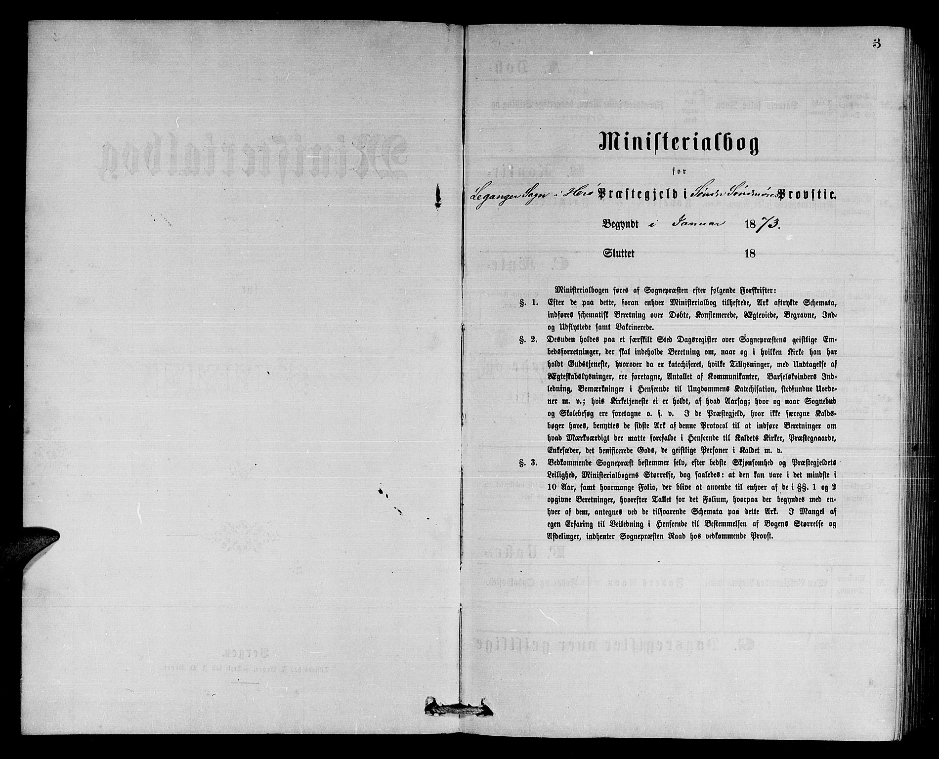 Ministerialprotokoller, klokkerbøker og fødselsregistre - Møre og Romsdal, AV/SAT-A-1454/508/L0094: Parish register (official) no. 508A01, 1873-1886, p. 3