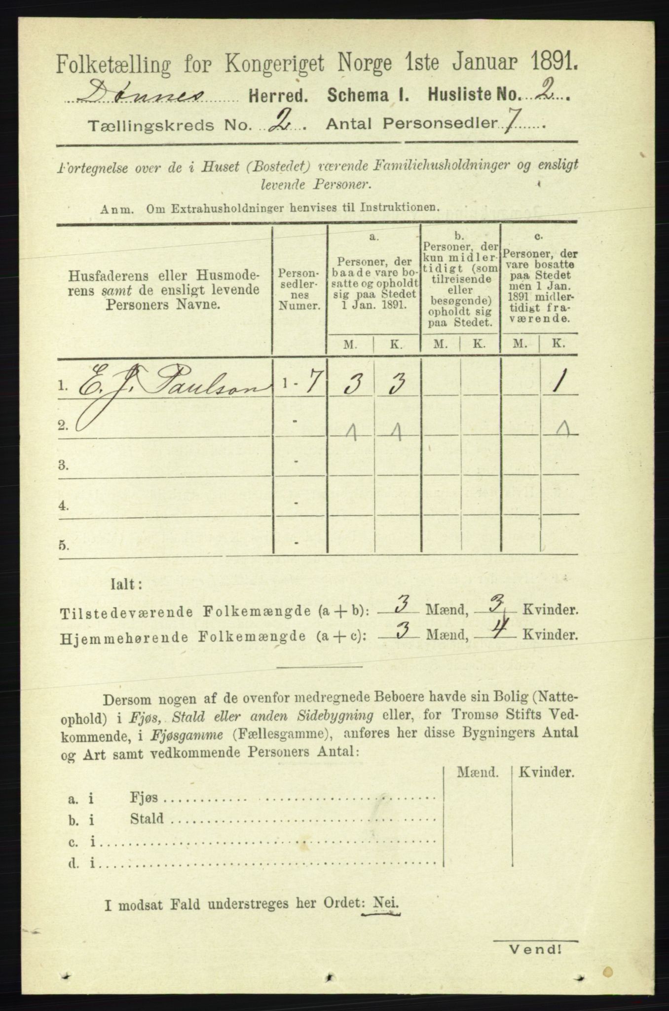 RA, 1891 census for 1827 Dønnes, 1891, p. 626