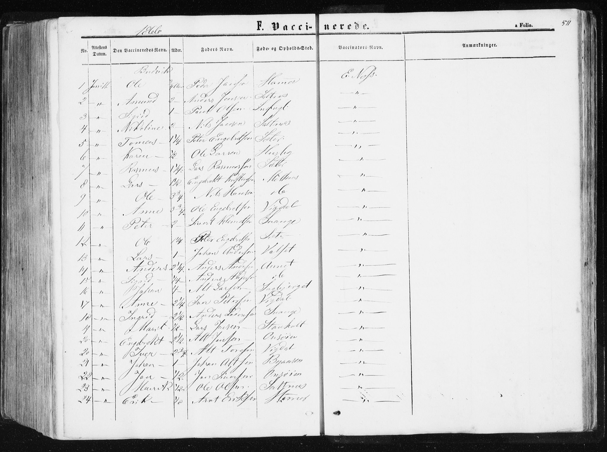Ministerialprotokoller, klokkerbøker og fødselsregistre - Sør-Trøndelag, SAT/A-1456/612/L0377: Parish register (official) no. 612A09, 1859-1877, p. 511