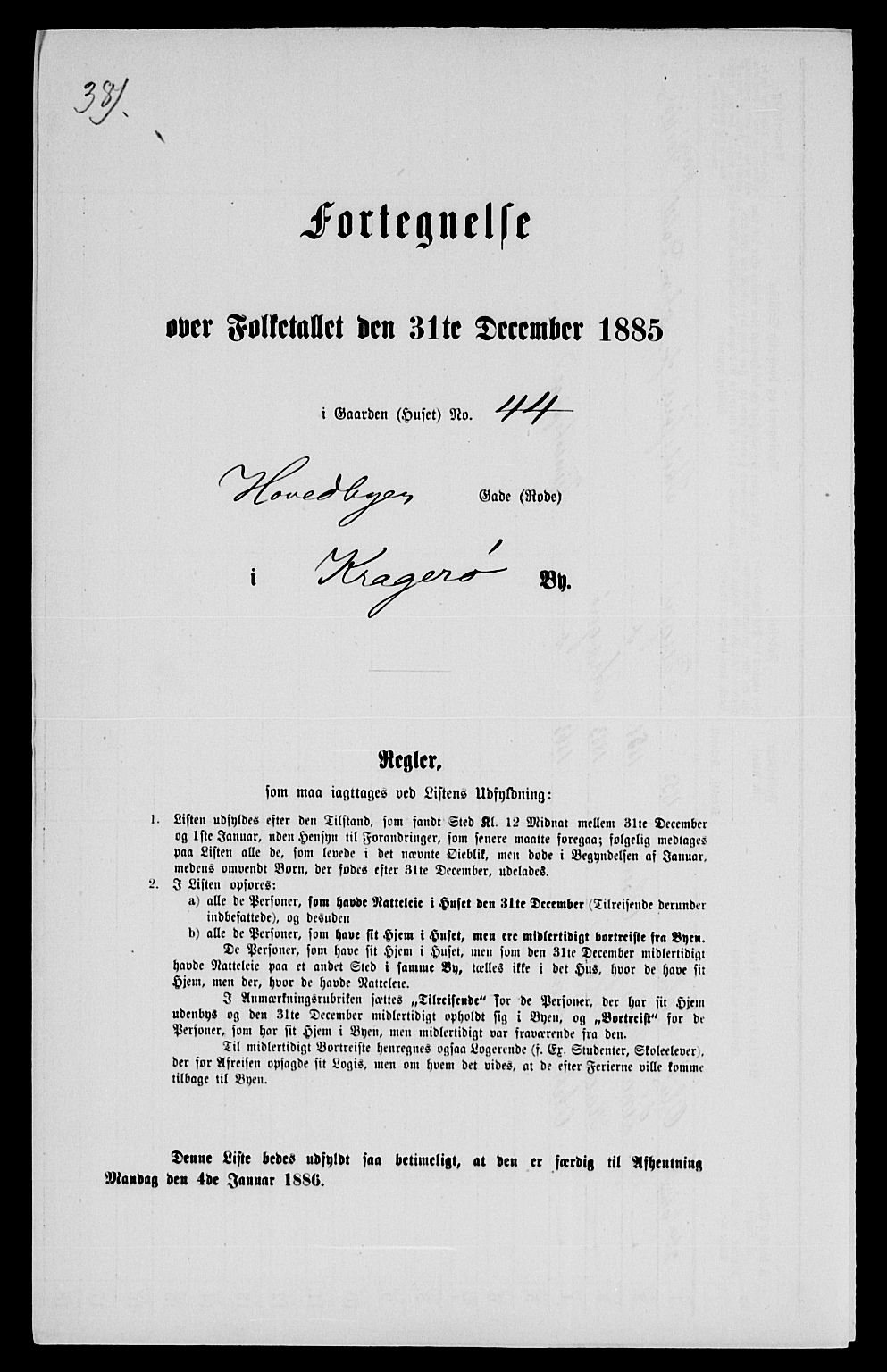 SAKO, 1885 census for 0801 Kragerø, 1885, p. 1112