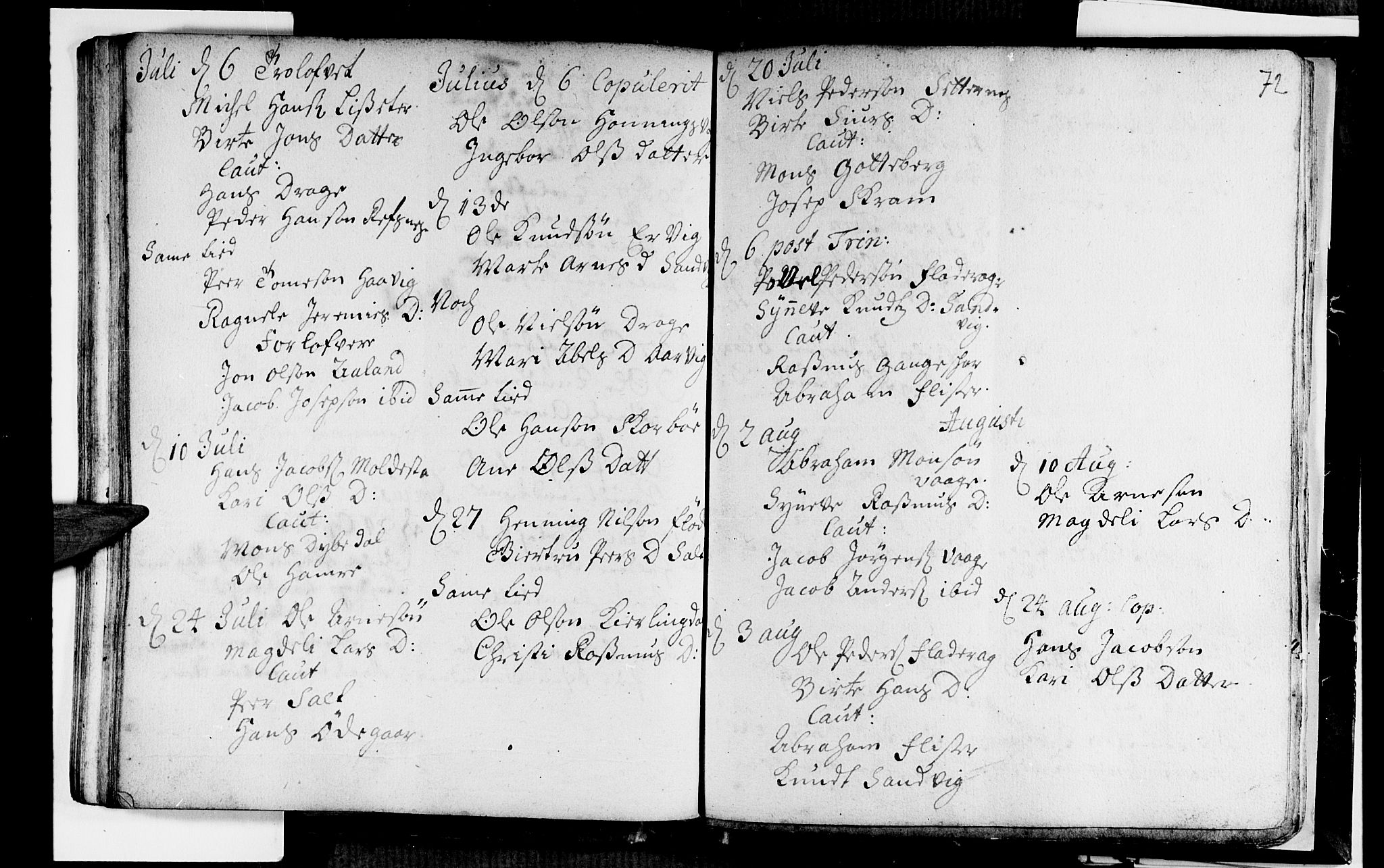 Selje sokneprestembete, AV/SAB-A-99938/H/Ha/Haa/Haaa: Parish register (official) no. A 2, 1704-1715, p. 72