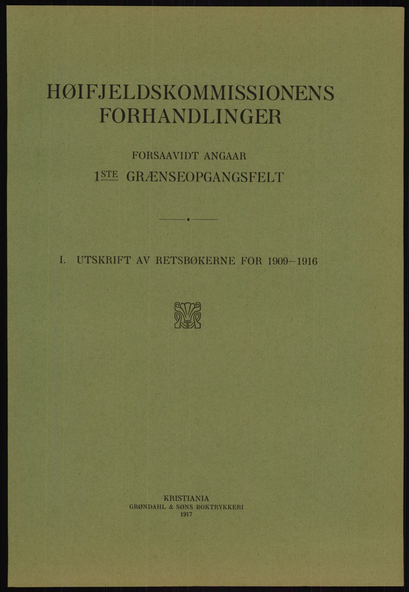 Høyfjellskommisjonen, AV/RA-S-1546/X/Xa/L0001: Nr. 1-33, 1909-1953, p. 3