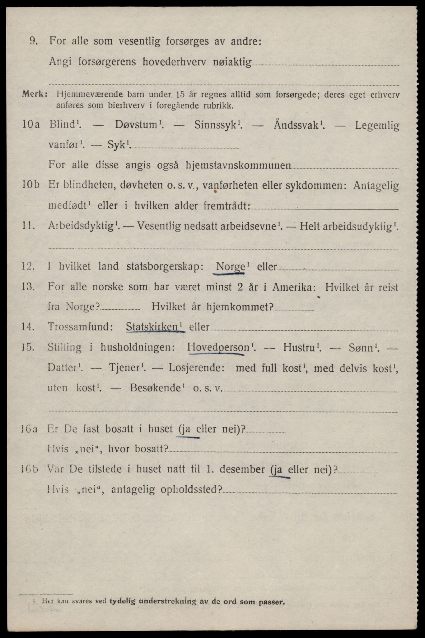 SAST, 1920 census for Suldal, 1920, p. 3953