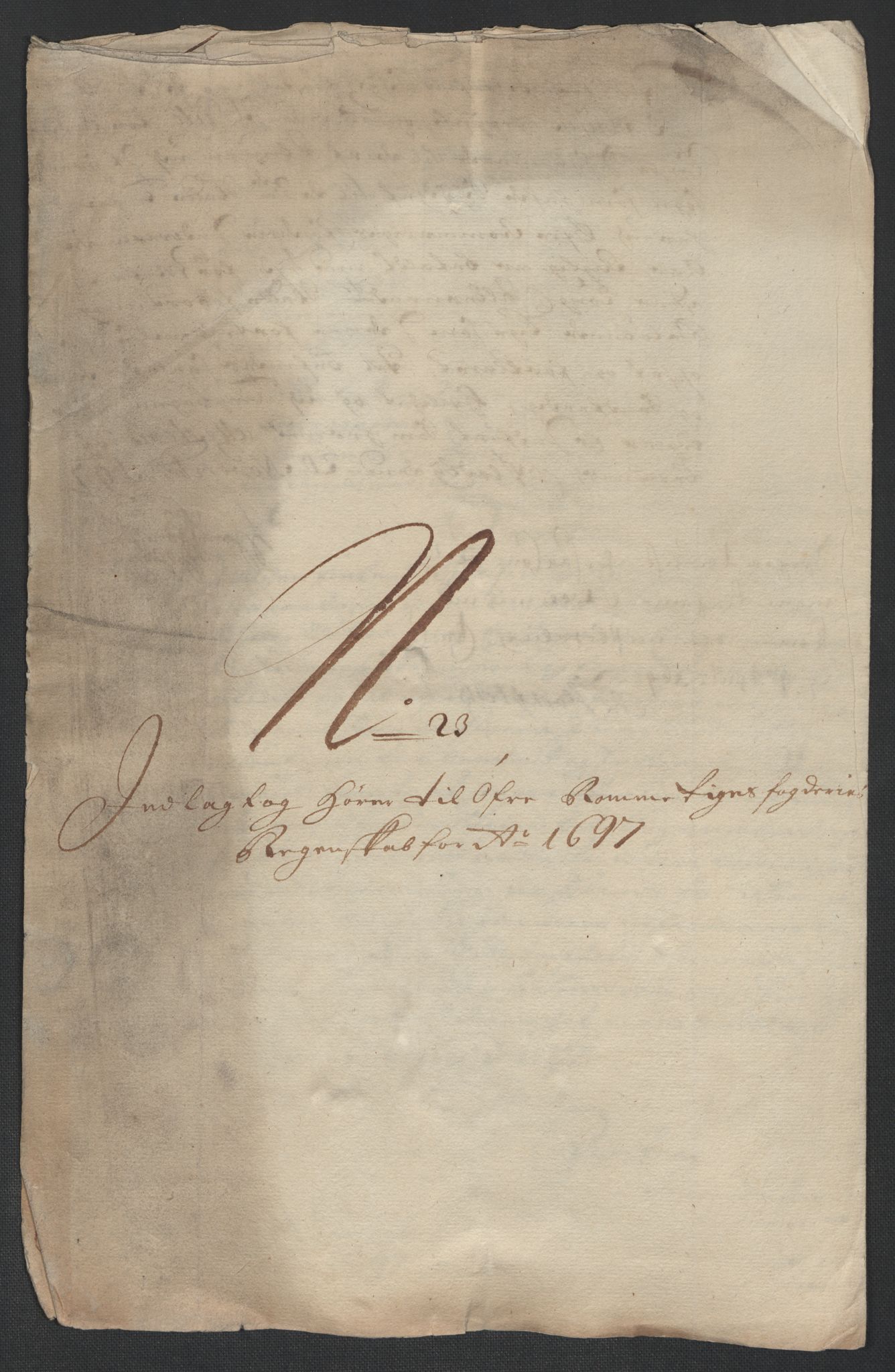 Rentekammeret inntil 1814, Reviderte regnskaper, Fogderegnskap, RA/EA-4092/R12/L0709: Fogderegnskap Øvre Romerike, 1697, p. 350