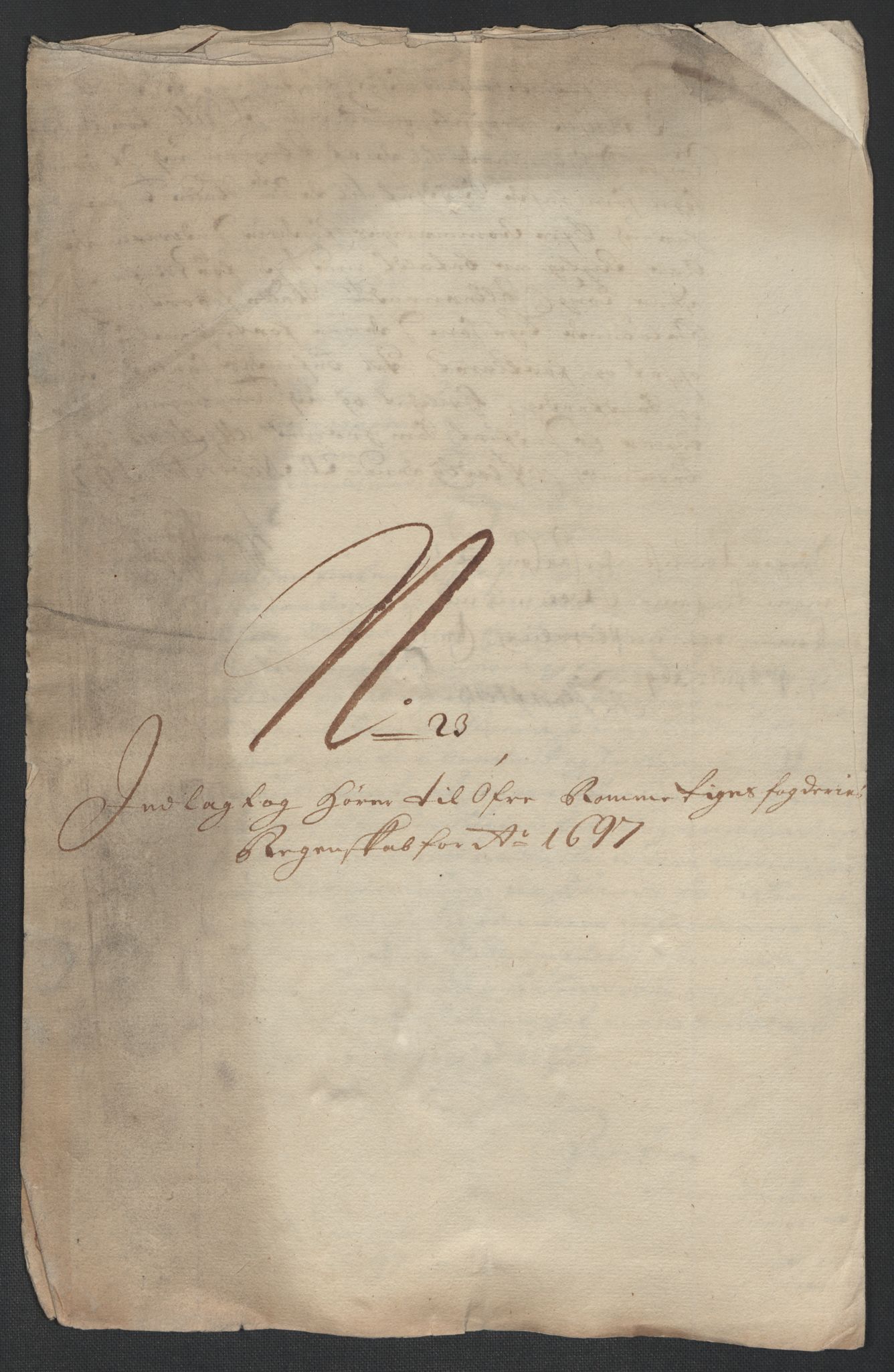 Rentekammeret inntil 1814, Reviderte regnskaper, Fogderegnskap, AV/RA-EA-4092/R12/L0709: Fogderegnskap Øvre Romerike, 1697, p. 350