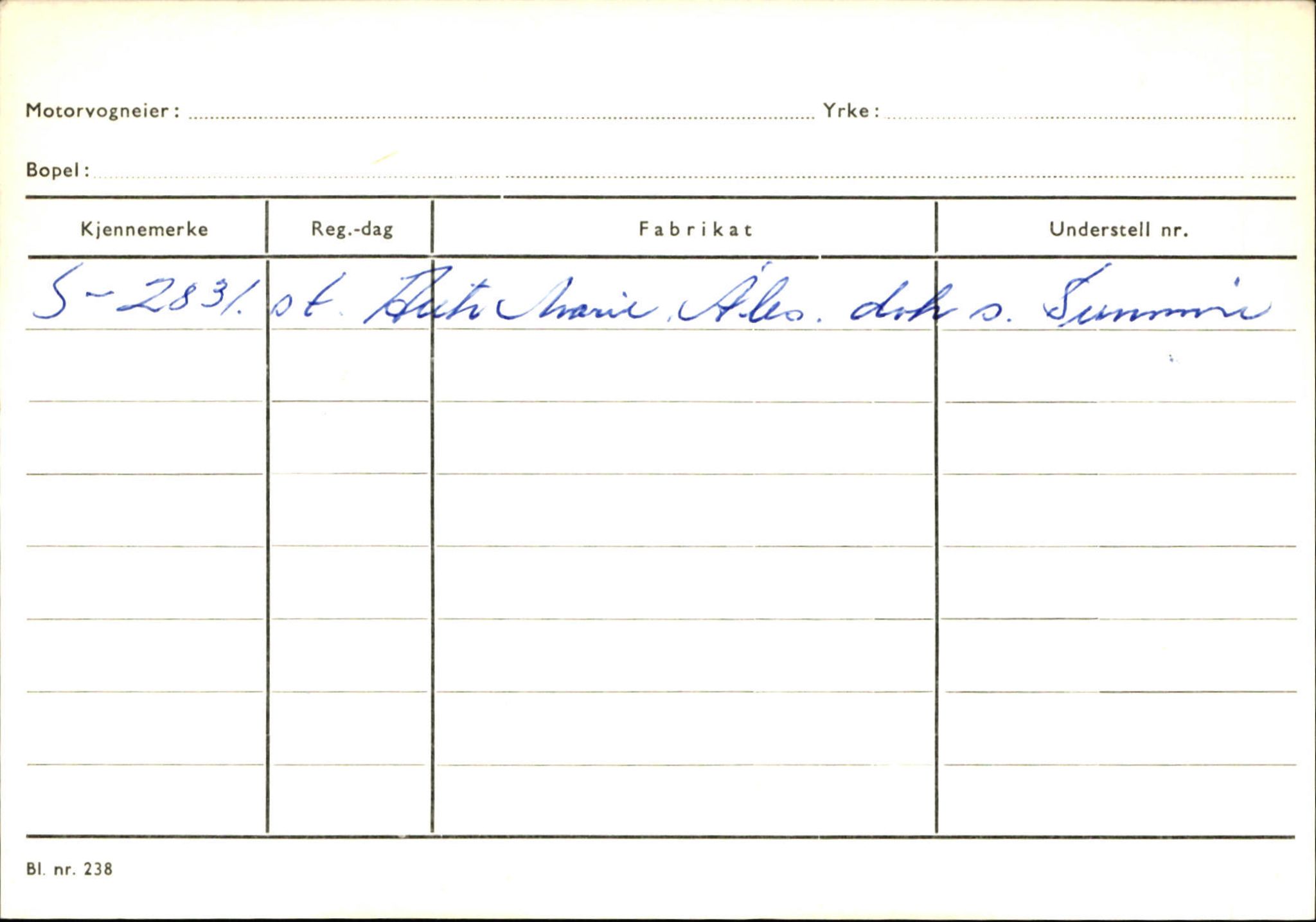 Statens vegvesen, Sogn og Fjordane vegkontor, AV/SAB-A-5301/4/F/L0125: Eigarregister Sogndal V-Å. Aurland A-Å. Fjaler A-N, 1945-1975, p. 1558