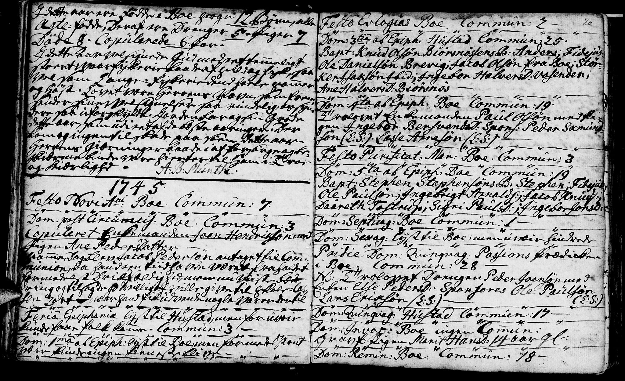 Ministerialprotokoller, klokkerbøker og fødselsregistre - Møre og Romsdal, AV/SAT-A-1454/566/L0760: Parish register (official) no. 566A01, 1739-1766, p. 20