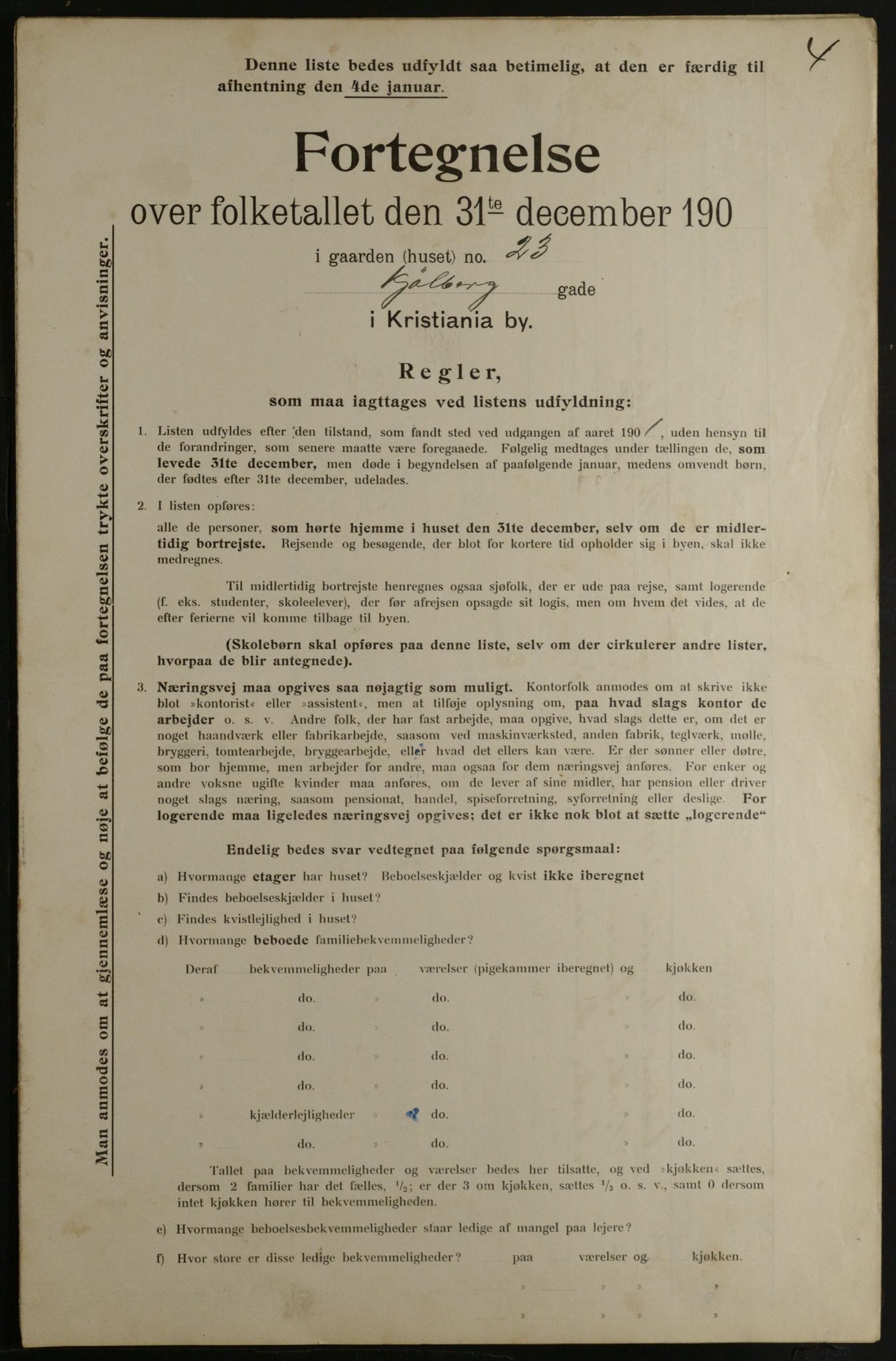 OBA, Municipal Census 1901 for Kristiania, 1901, p. 8013