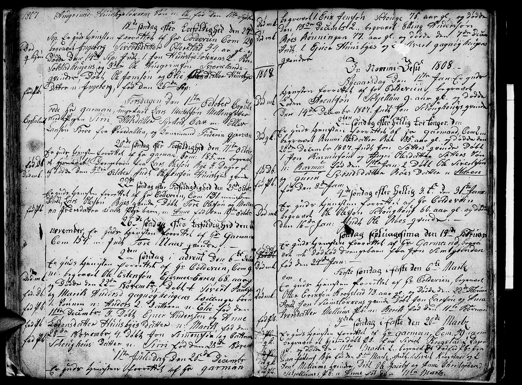 Ministerialprotokoller, klokkerbøker og fødselsregistre - Sør-Trøndelag, SAT/A-1456/667/L0794: Parish register (official) no. 667A02, 1791-1816