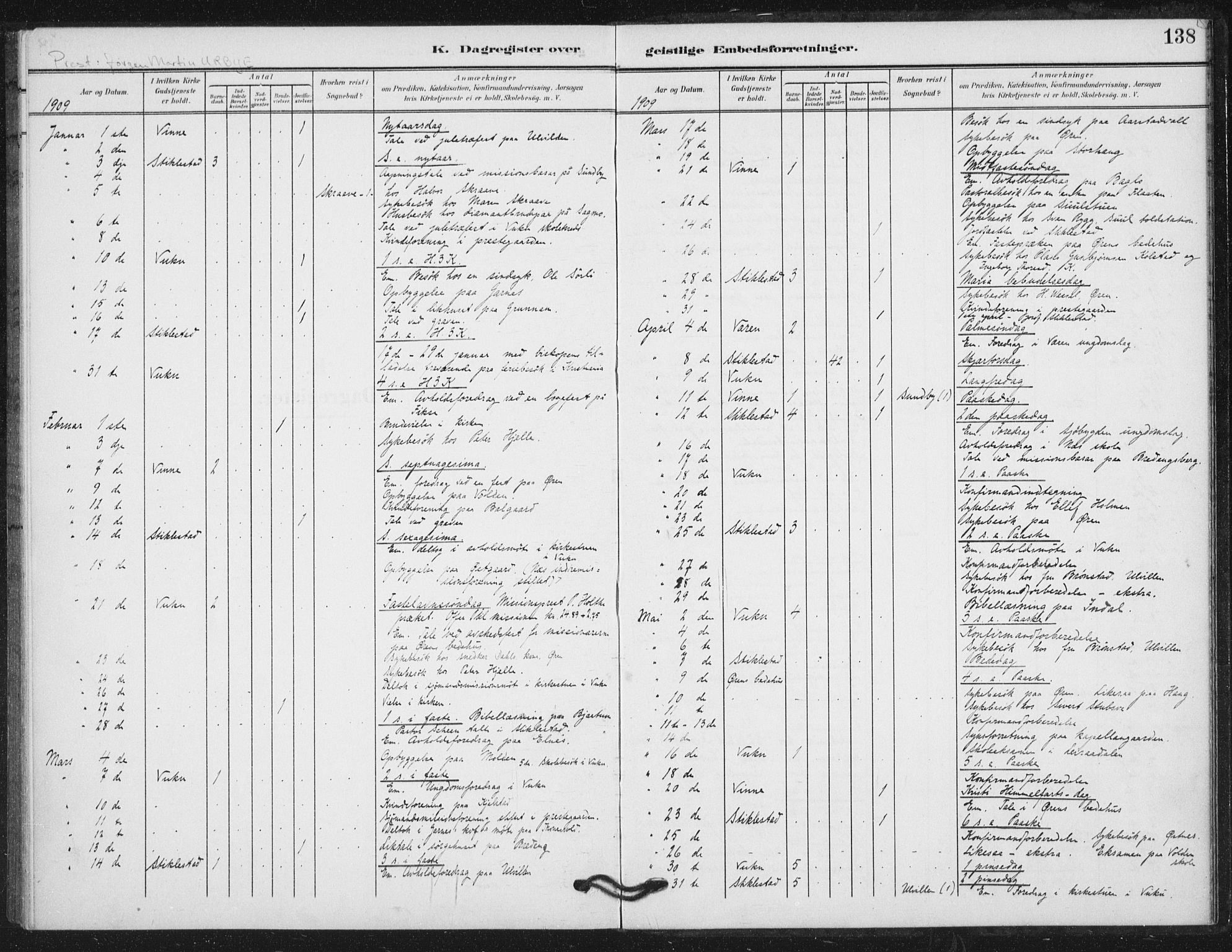 Ministerialprotokoller, klokkerbøker og fødselsregistre - Nord-Trøndelag, SAT/A-1458/724/L0264: Parish register (official) no. 724A02, 1908-1915, p. 138
