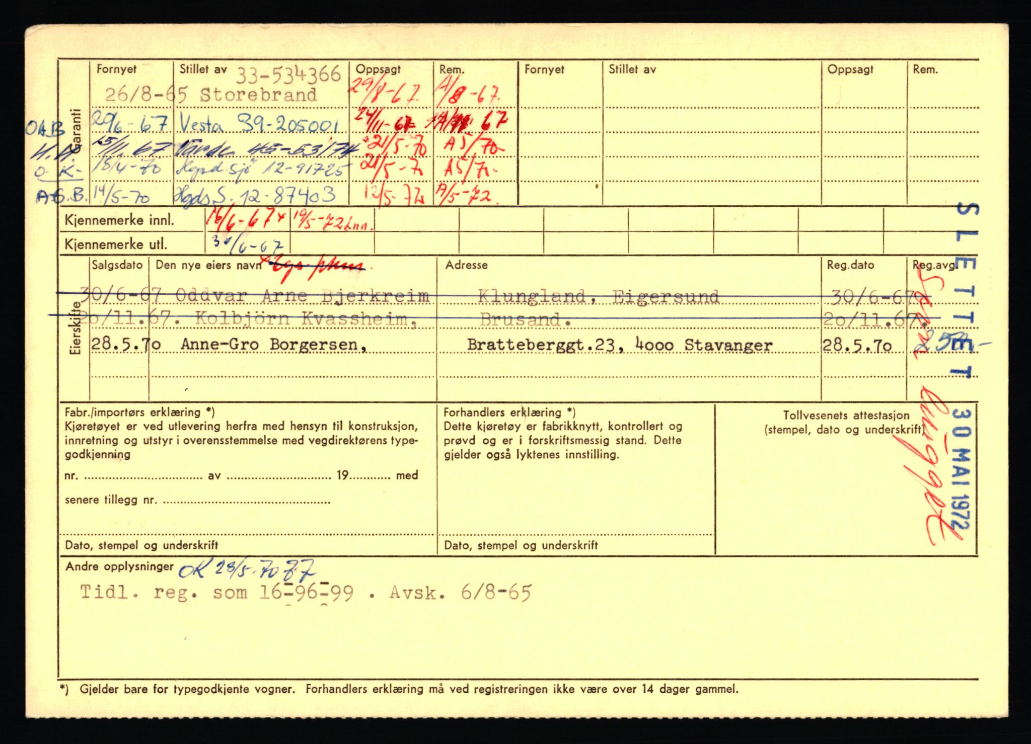 Stavanger trafikkstasjon, AV/SAST-A-101942/0/F/L0066: L-68000 - L-71599, 1930-1971, p. 1536