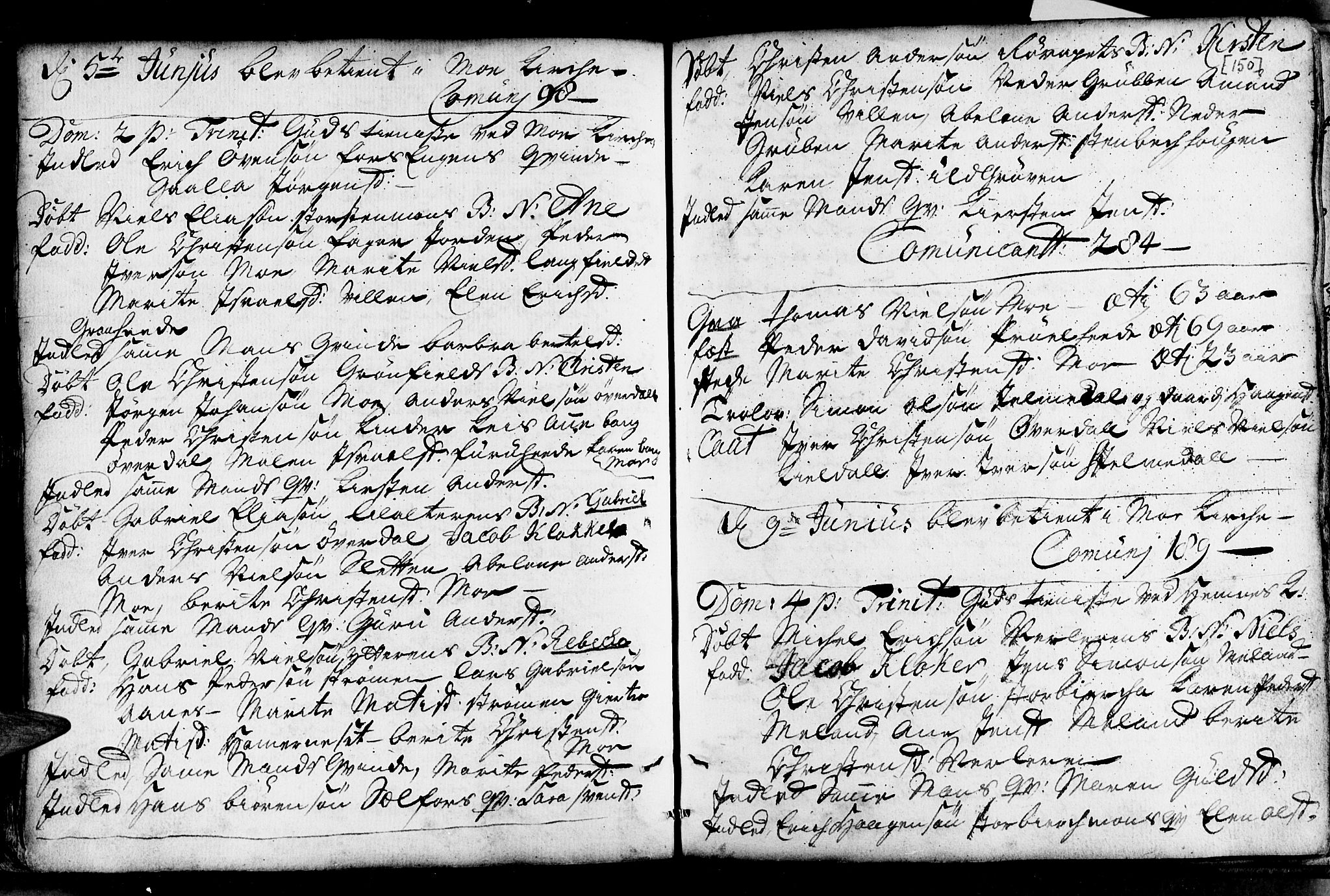 Ministerialprotokoller, klokkerbøker og fødselsregistre - Nordland, SAT/A-1459/825/L0346: Parish register (official) no. 825A02, 1729-1748, p. 150