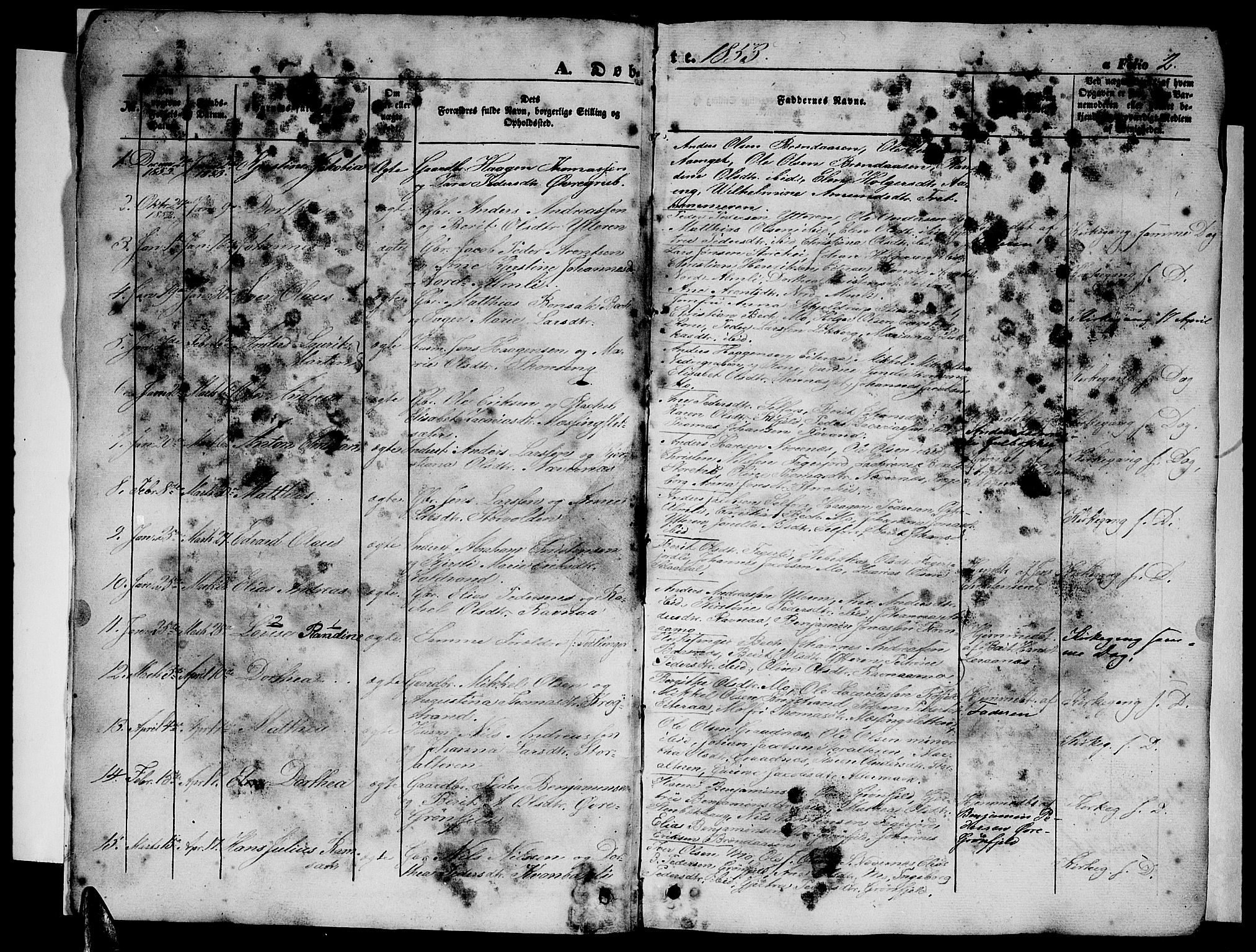 Ministerialprotokoller, klokkerbøker og fødselsregistre - Nordland, SAT/A-1459/827/L0414: Parish register (copy) no. 827C03, 1853-1865, p. 2