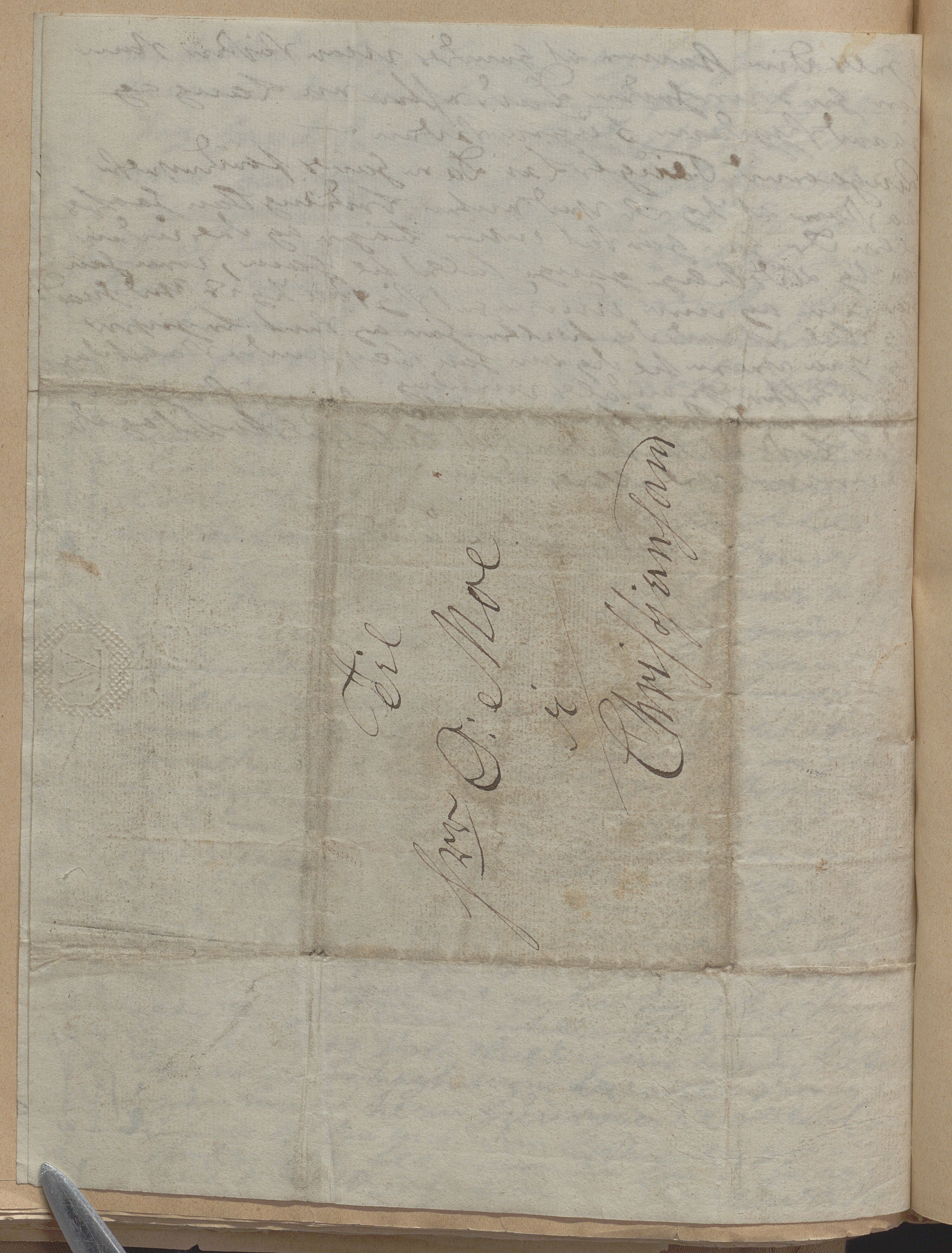 Heggtveitsamlingen, TMF/A-1007/H/L0050: Innbundne brev, Ms A, med innlagt registratur. , 1800-1850