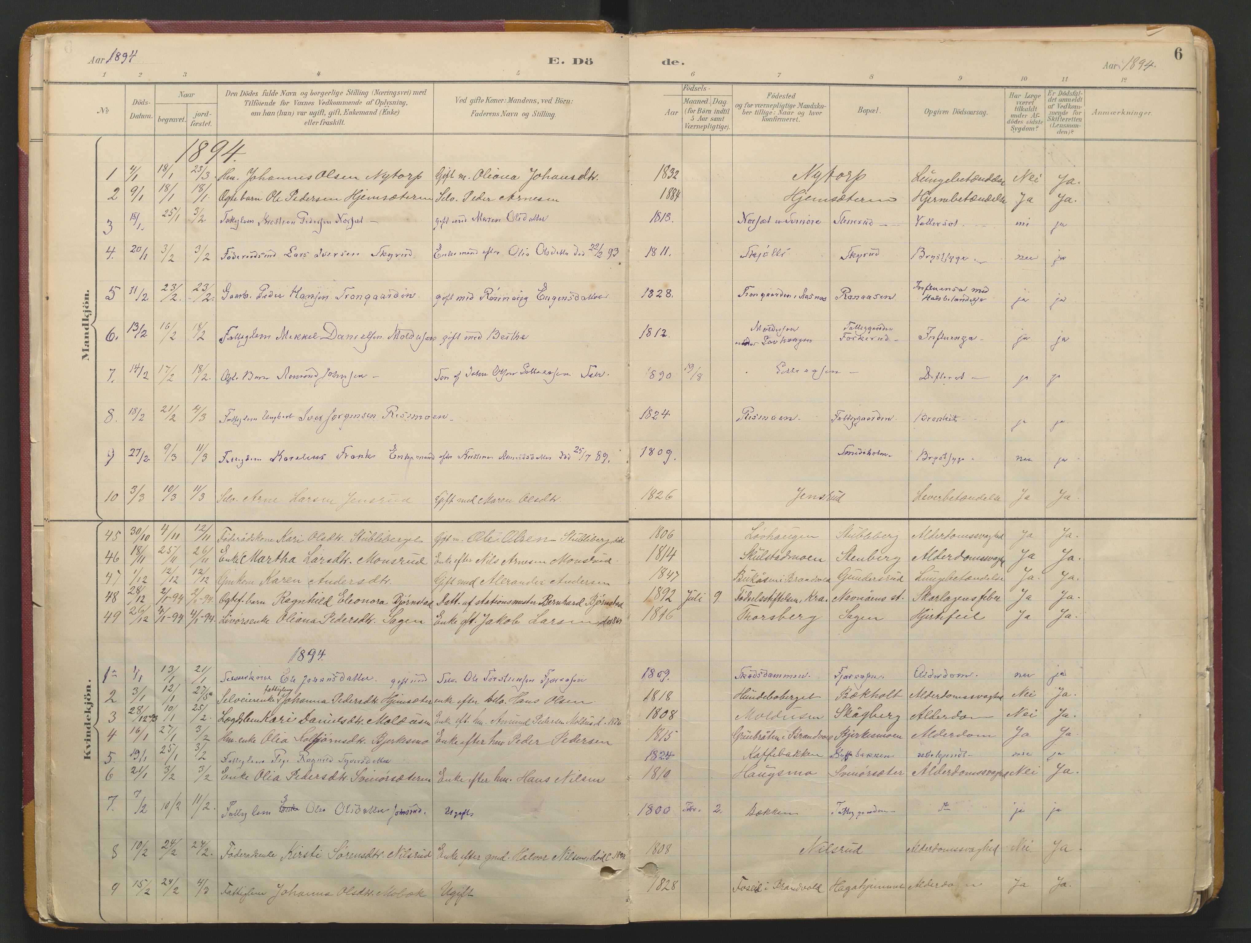 Grue prestekontor, SAH/PREST-036/H/Ha/Haa/L0017: Parish register (official) no. 17, 1892-1936, p. 6