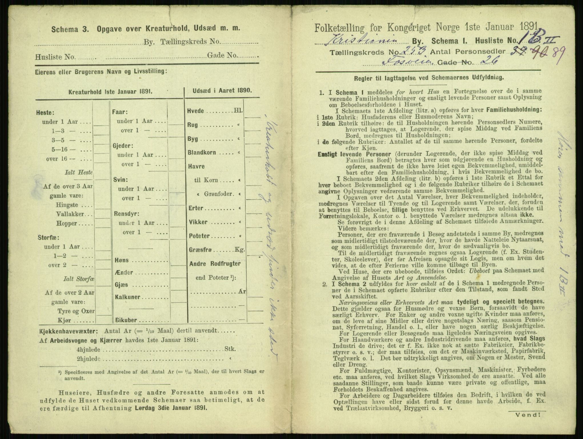 RA, 1891 census for 0301 Kristiania, 1891, p. 153641