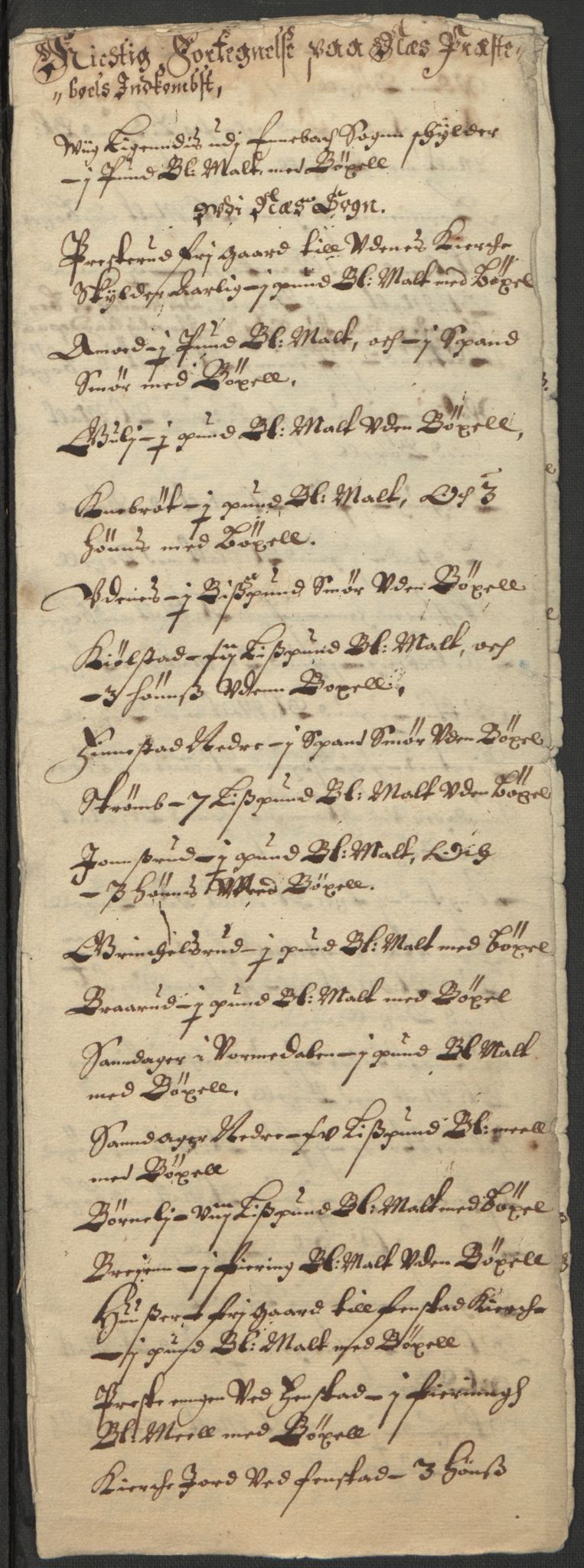 Rentekammeret inntil 1814, Realistisk ordnet avdeling, AV/RA-EA-4070/L/L0007/0001: Kristiania lagdømme: / Jordebøker over prestebolene, 1661