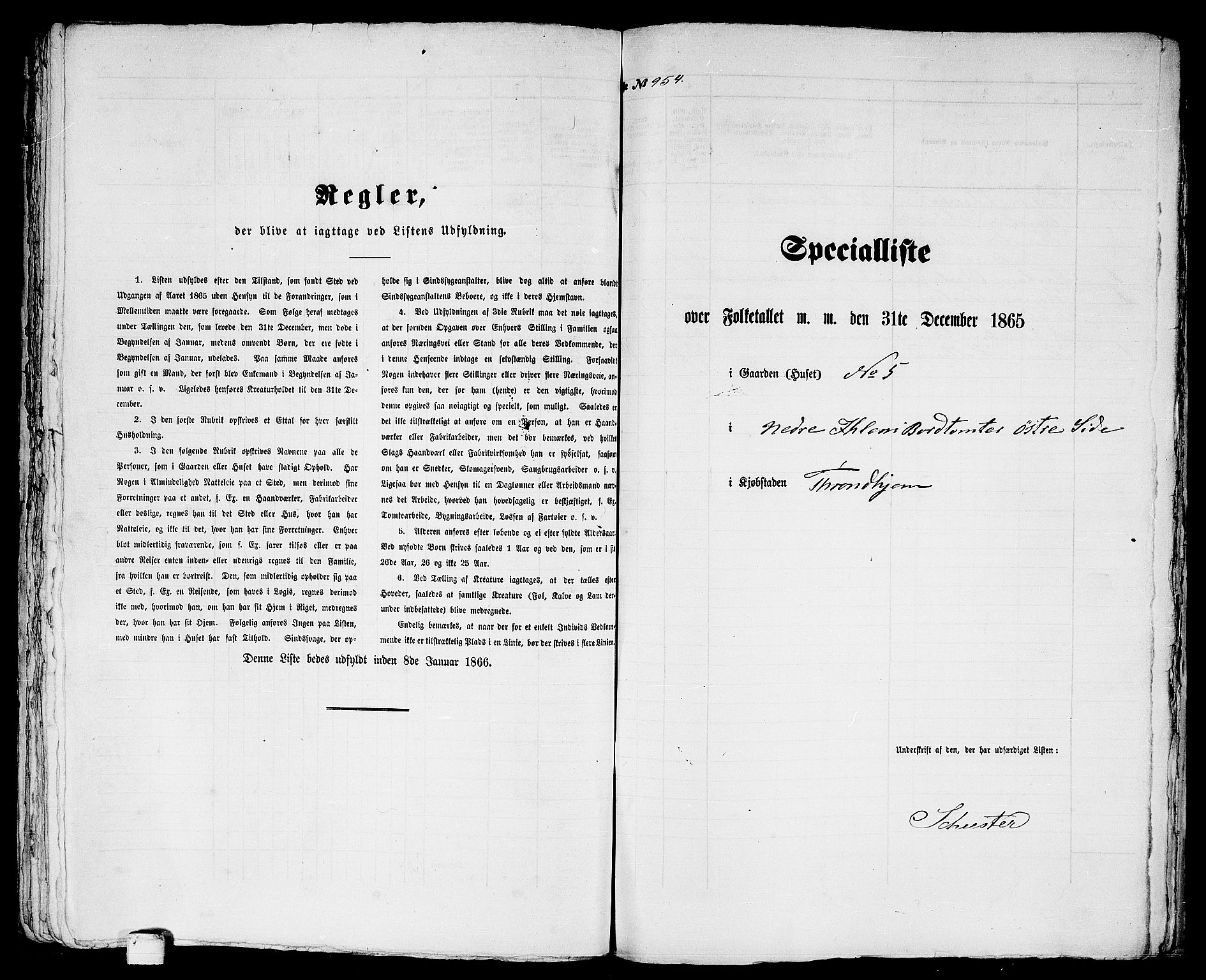 RA, 1865 census for Trondheim, 1865, p. 1987