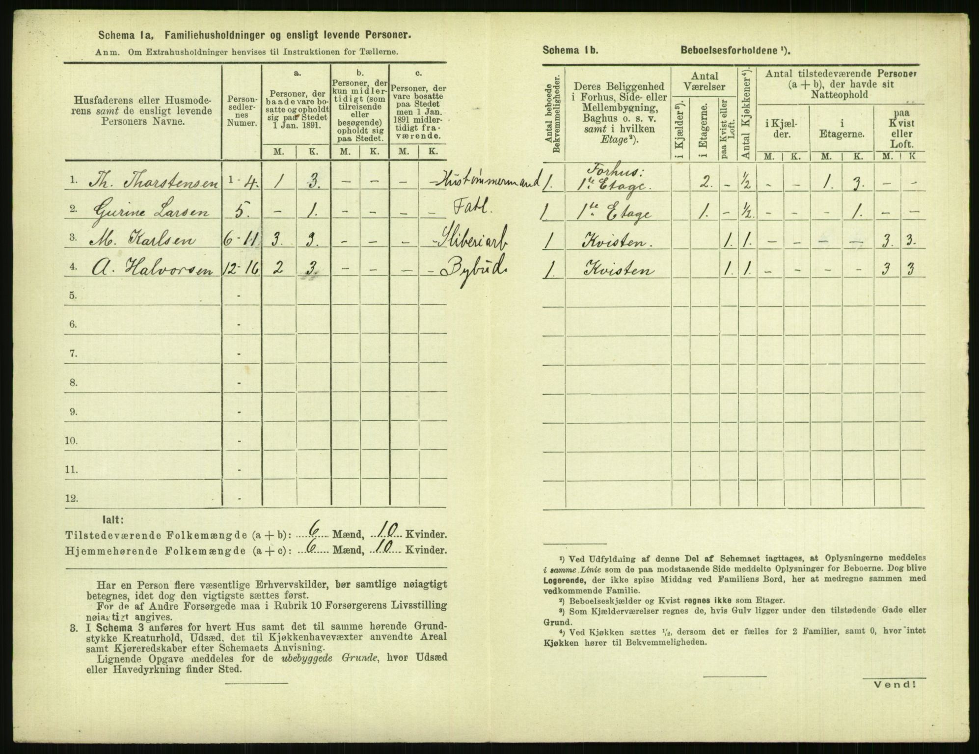 RA, 1891 census for 0806 Skien, 1891, p. 741