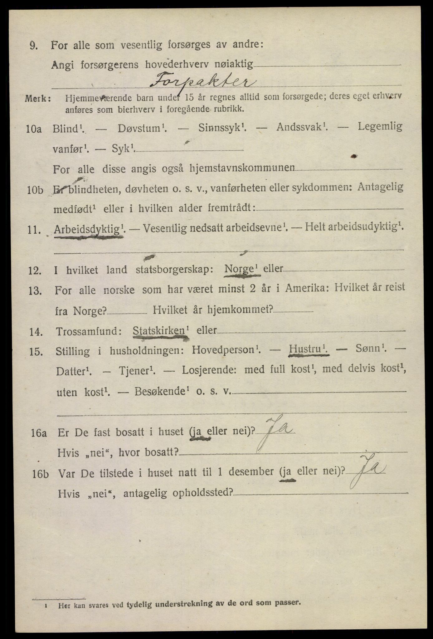 SAKO, 1920 census for Andebu, 1920, p. 6303