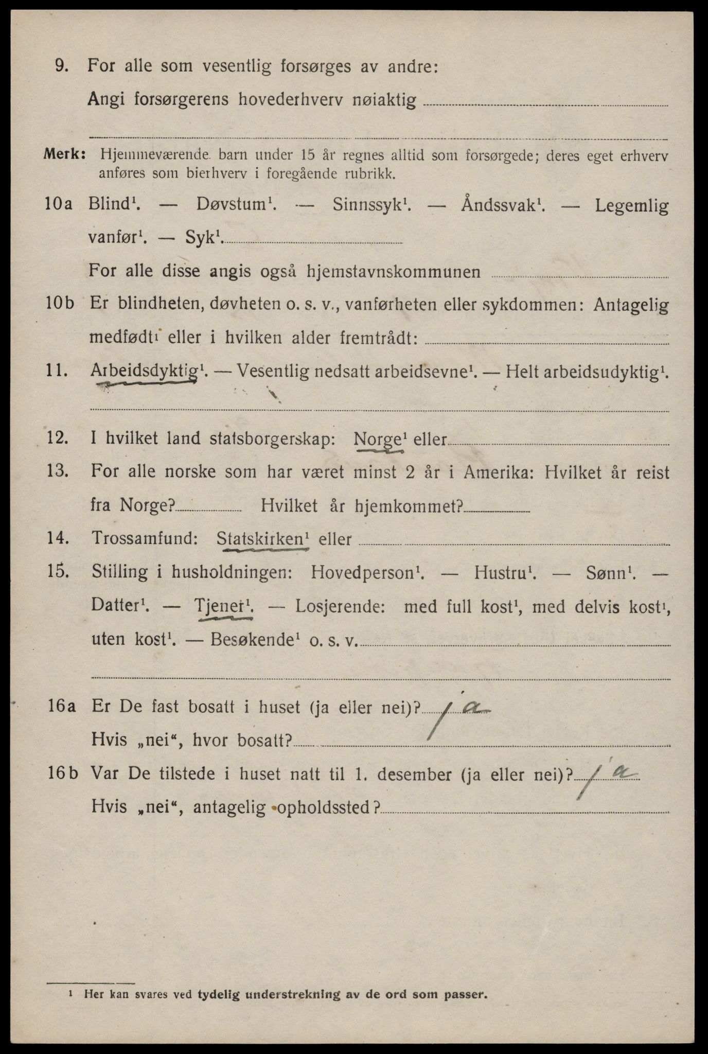 SAKO, 1920 census for Vinje, 1920, p. 1052