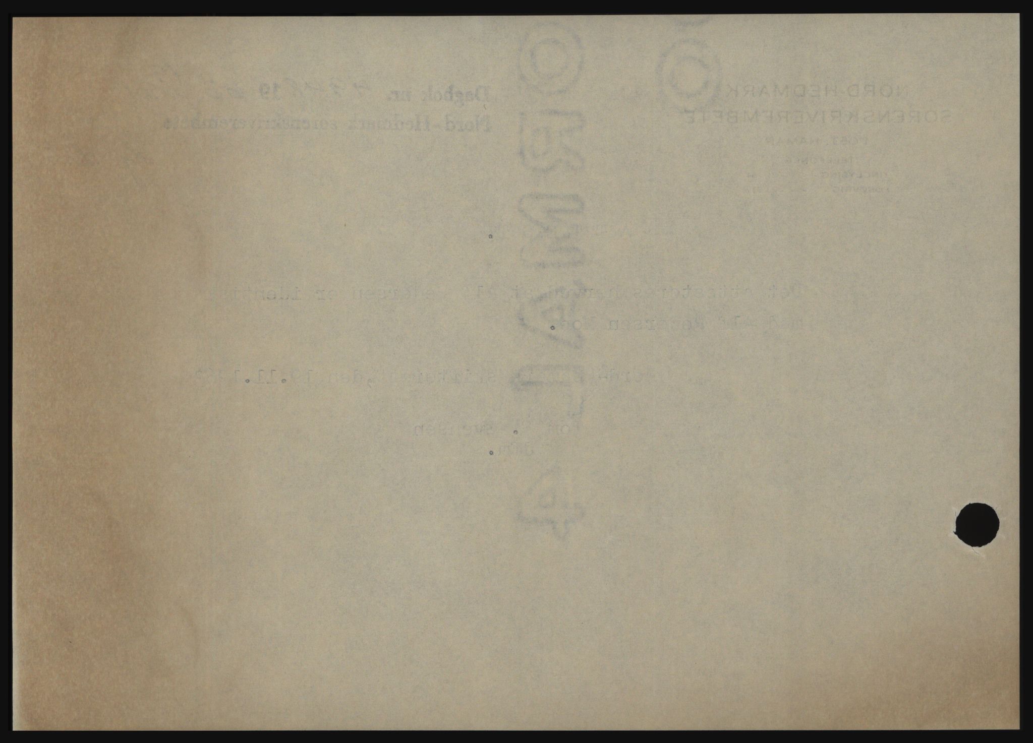 Nord-Hedmark sorenskriveri, SAH/TING-012/H/Hc/L0019: Mortgage book no. 19, 1963-1964, Diary no: : 4948/1963