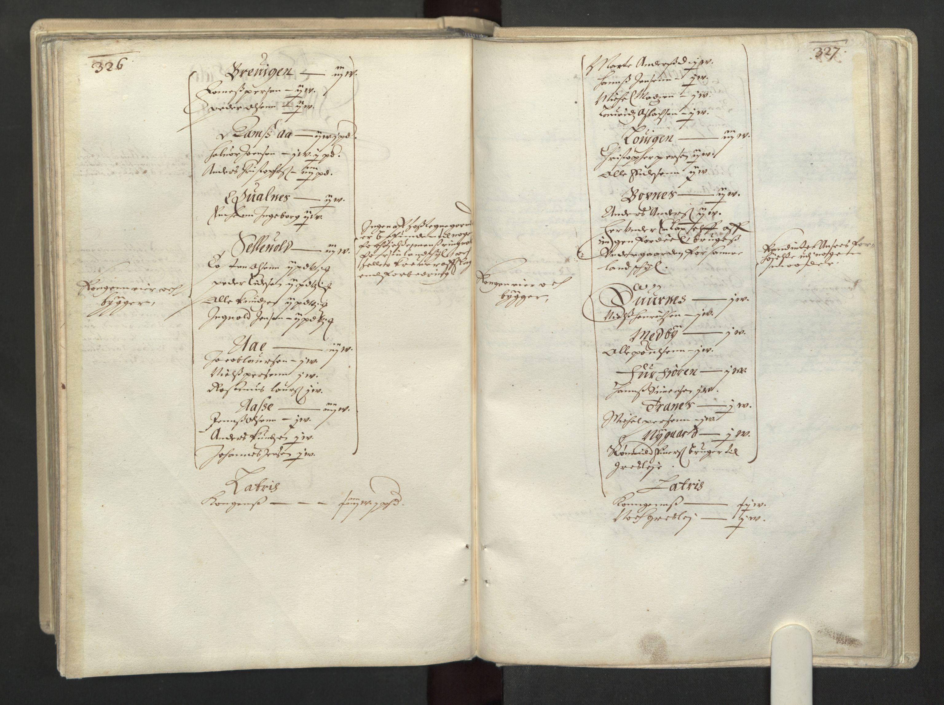 Rentekammeret inntil 1814, Realistisk ordnet avdeling, AV/RA-EA-4070/L/L0030/0001: Nordland lagdømme: / Alminnelig jordebok for Helgeland, Salten, Lofoten, Vesterålen, Andenes og Senja., 1661, p. 326-327