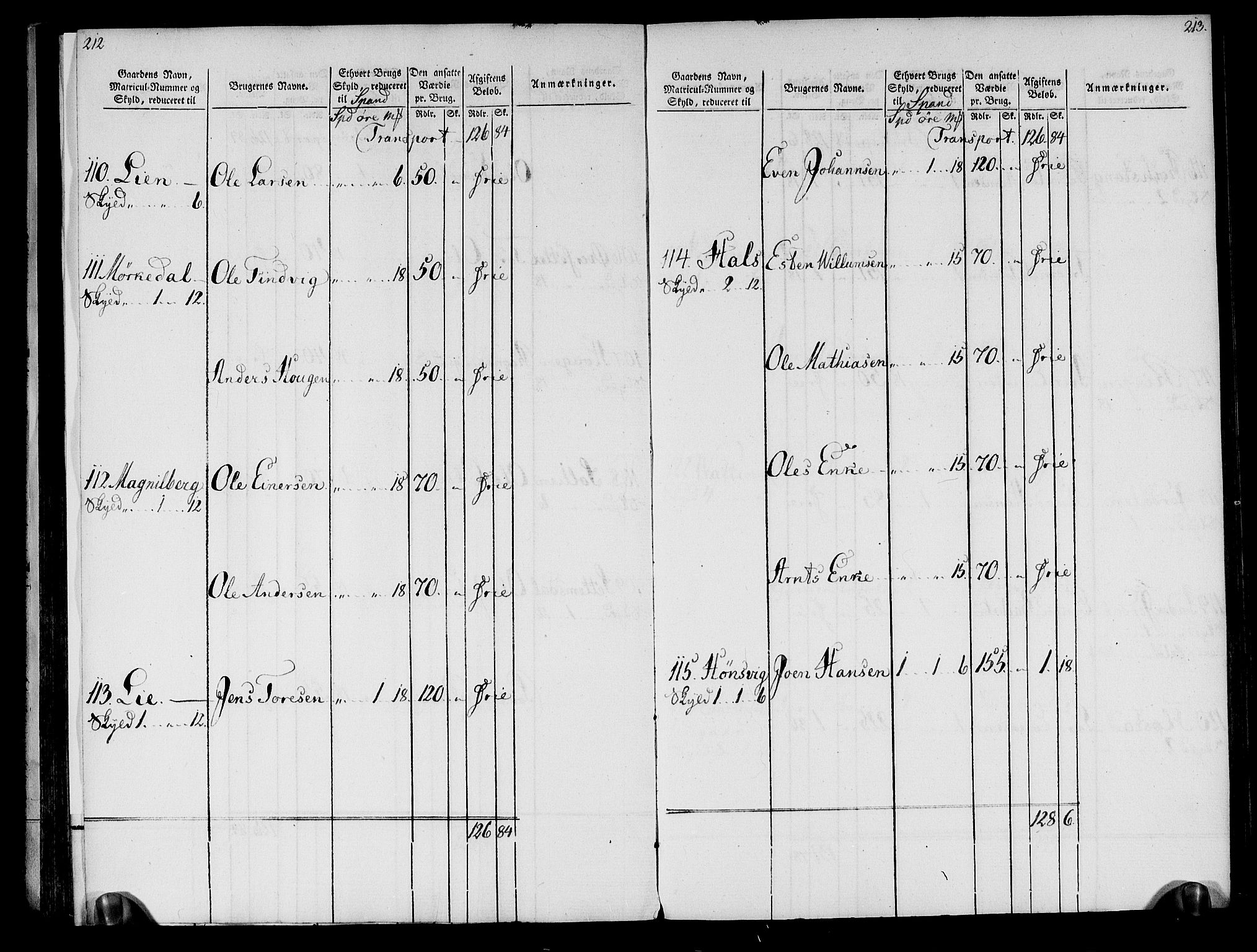 Rentekammeret inntil 1814, Realistisk ordnet avdeling, AV/RA-EA-4070/N/Ne/Nea/L0133: Nordmøre fogderi. Oppebørselsregister, 1803, p. 109