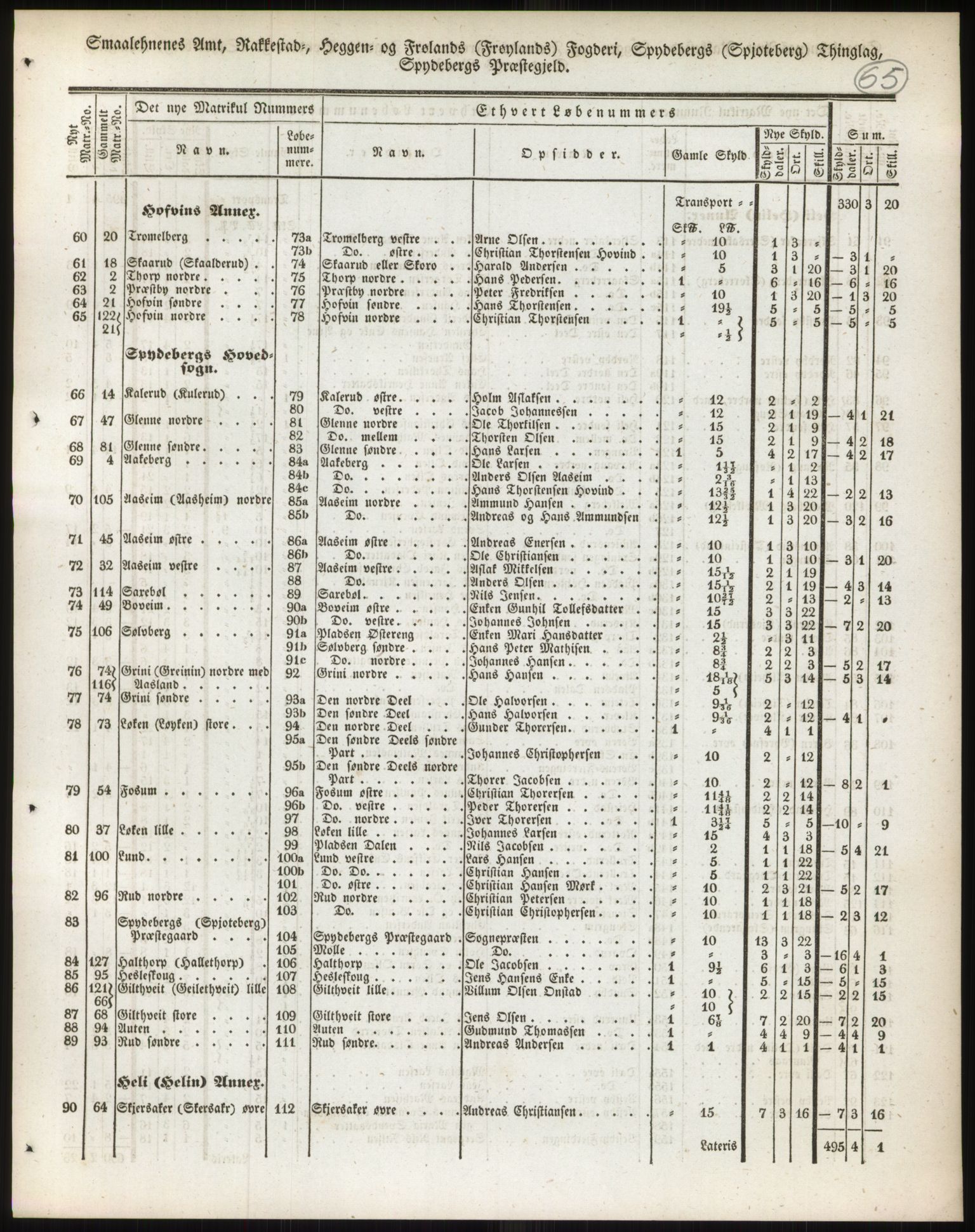 Andre publikasjoner, PUBL/PUBL-999/0002/0001: Bind 1 - Smålenenes amt, 1838, p. 111