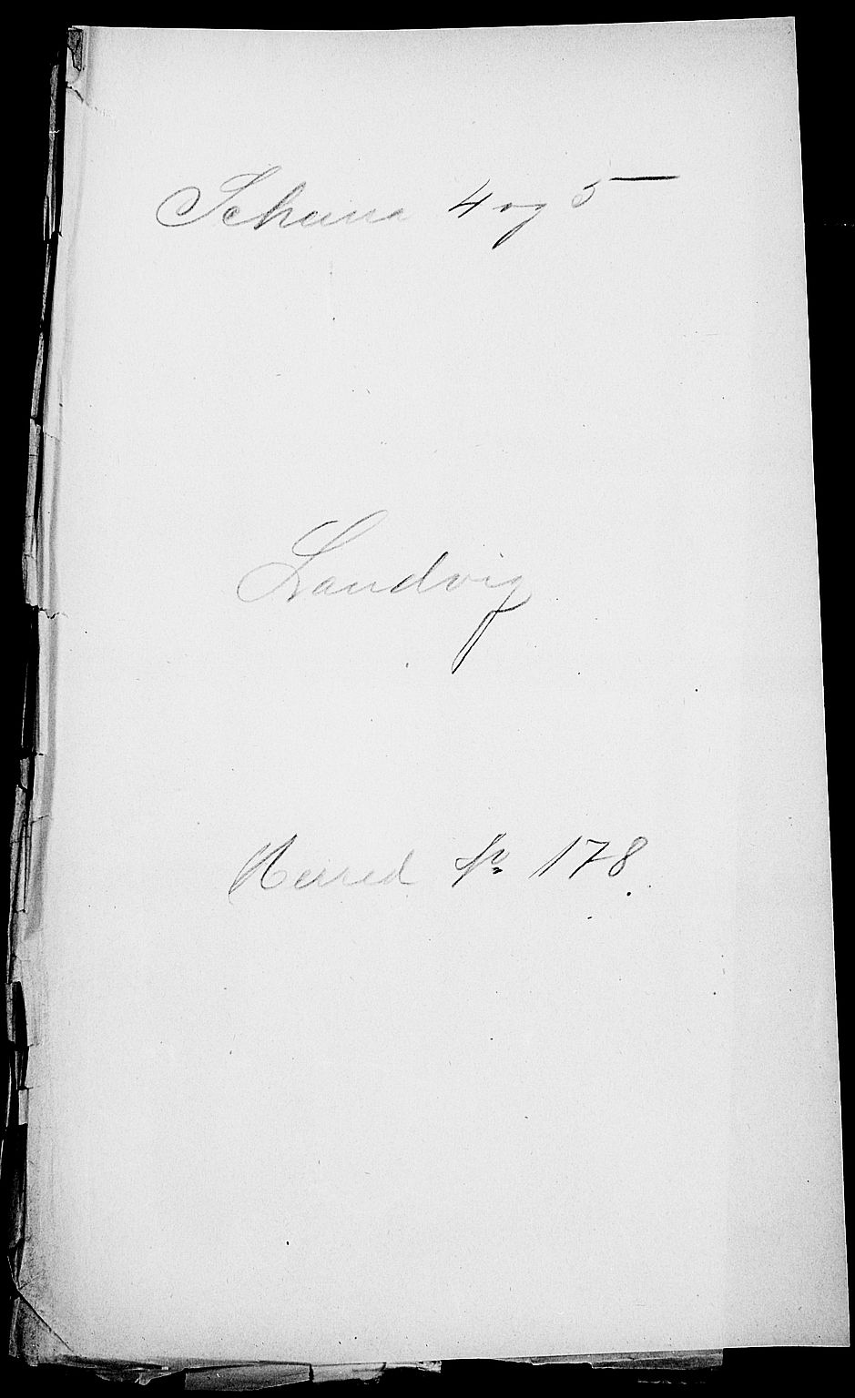 SAK, 1900 census for Landvik, 1900, p. 1