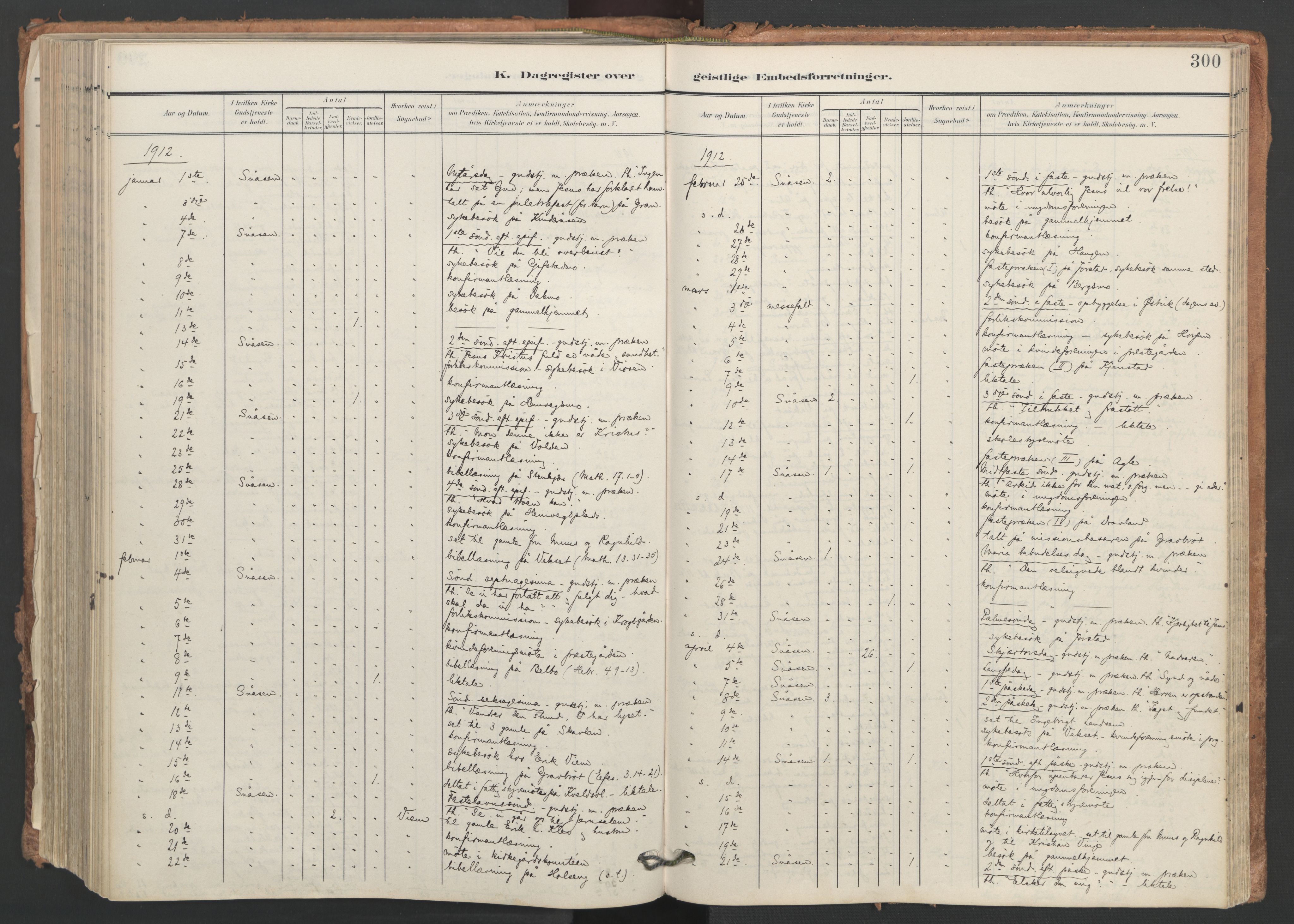 Ministerialprotokoller, klokkerbøker og fødselsregistre - Nord-Trøndelag, SAT/A-1458/749/L0477: Parish register (official) no. 749A11, 1902-1927, p. 300