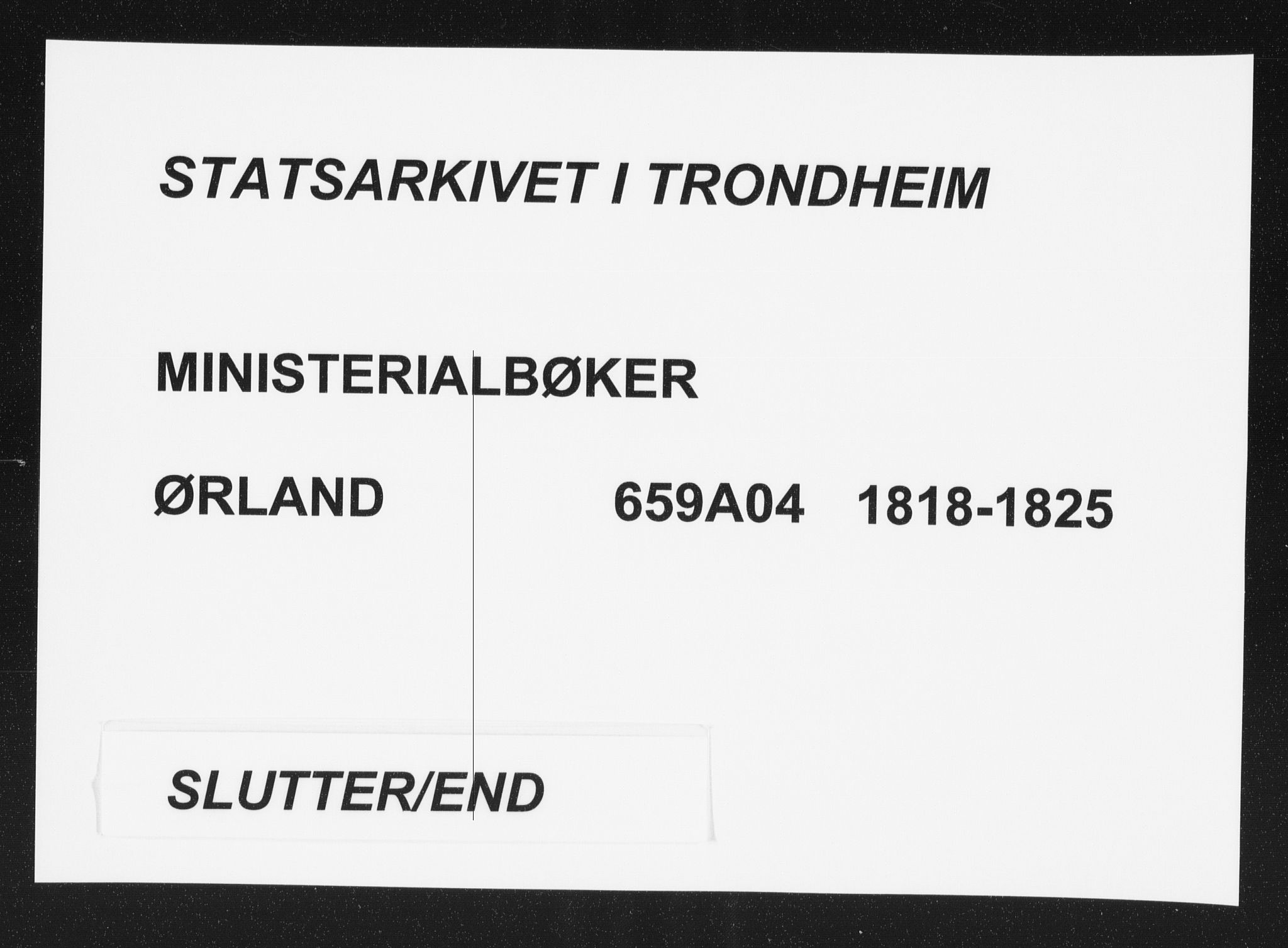 Ministerialprotokoller, klokkerbøker og fødselsregistre - Sør-Trøndelag, AV/SAT-A-1456/659/L0734: Parish register (official) no. 659A04, 1818-1825