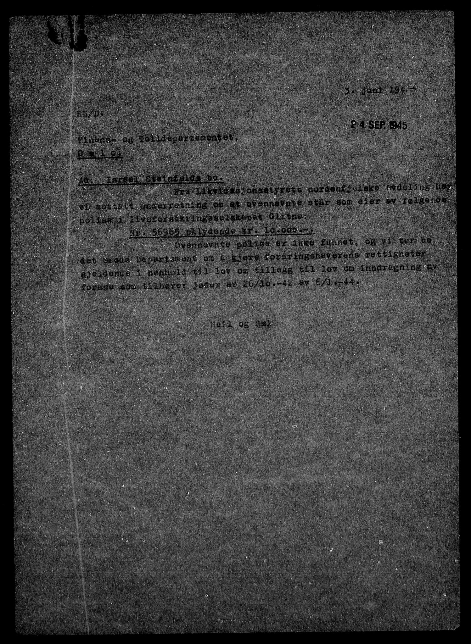 Justisdepartementet, Tilbakeføringskontoret for inndratte formuer, AV/RA-S-1564/H/Hc/Hcb/L0916: --, 1945-1947, p. 711