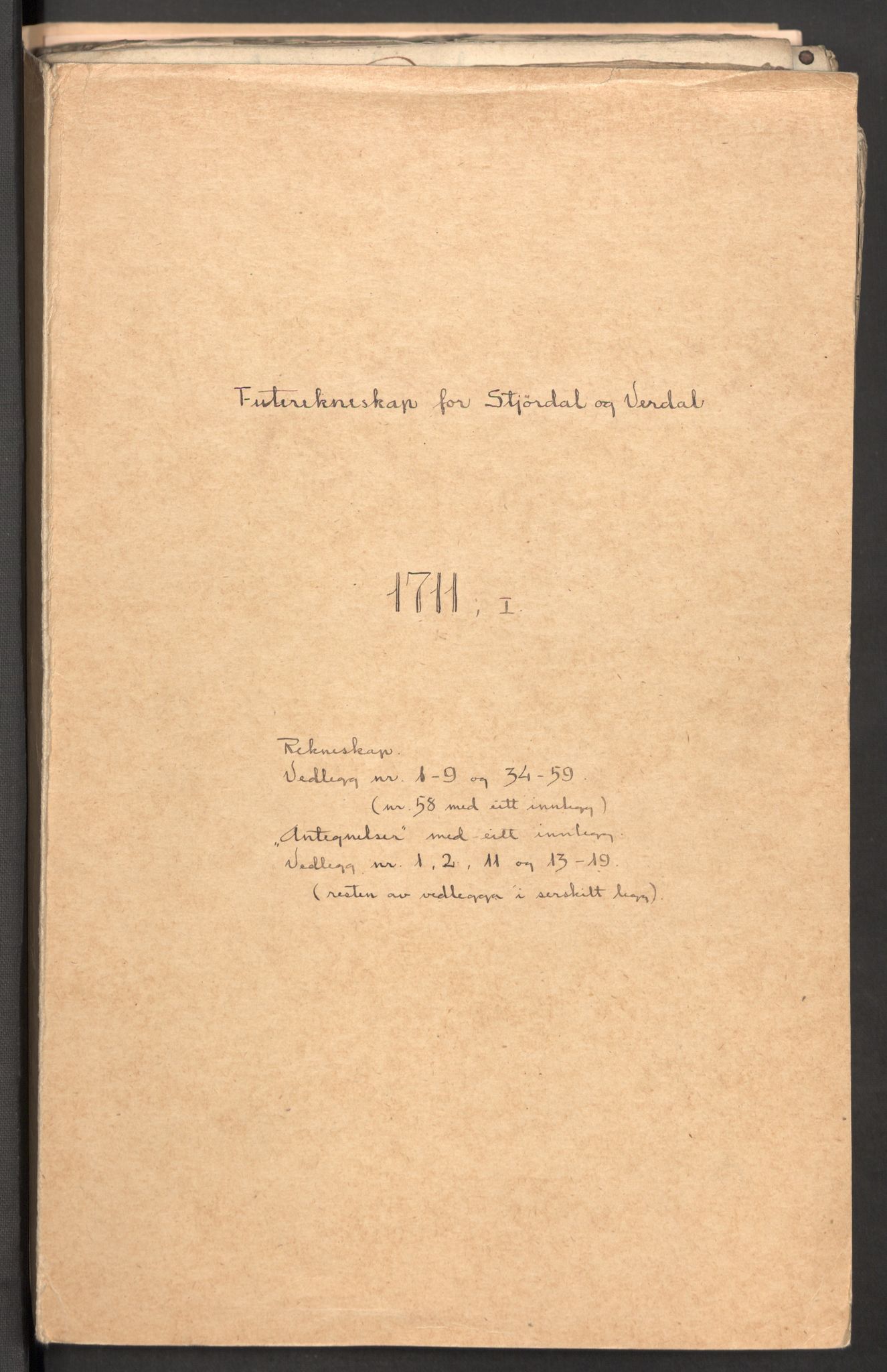 Rentekammeret inntil 1814, Reviderte regnskaper, Fogderegnskap, RA/EA-4092/R62/L4201: Fogderegnskap Stjørdal og Verdal, 1711, p. 2