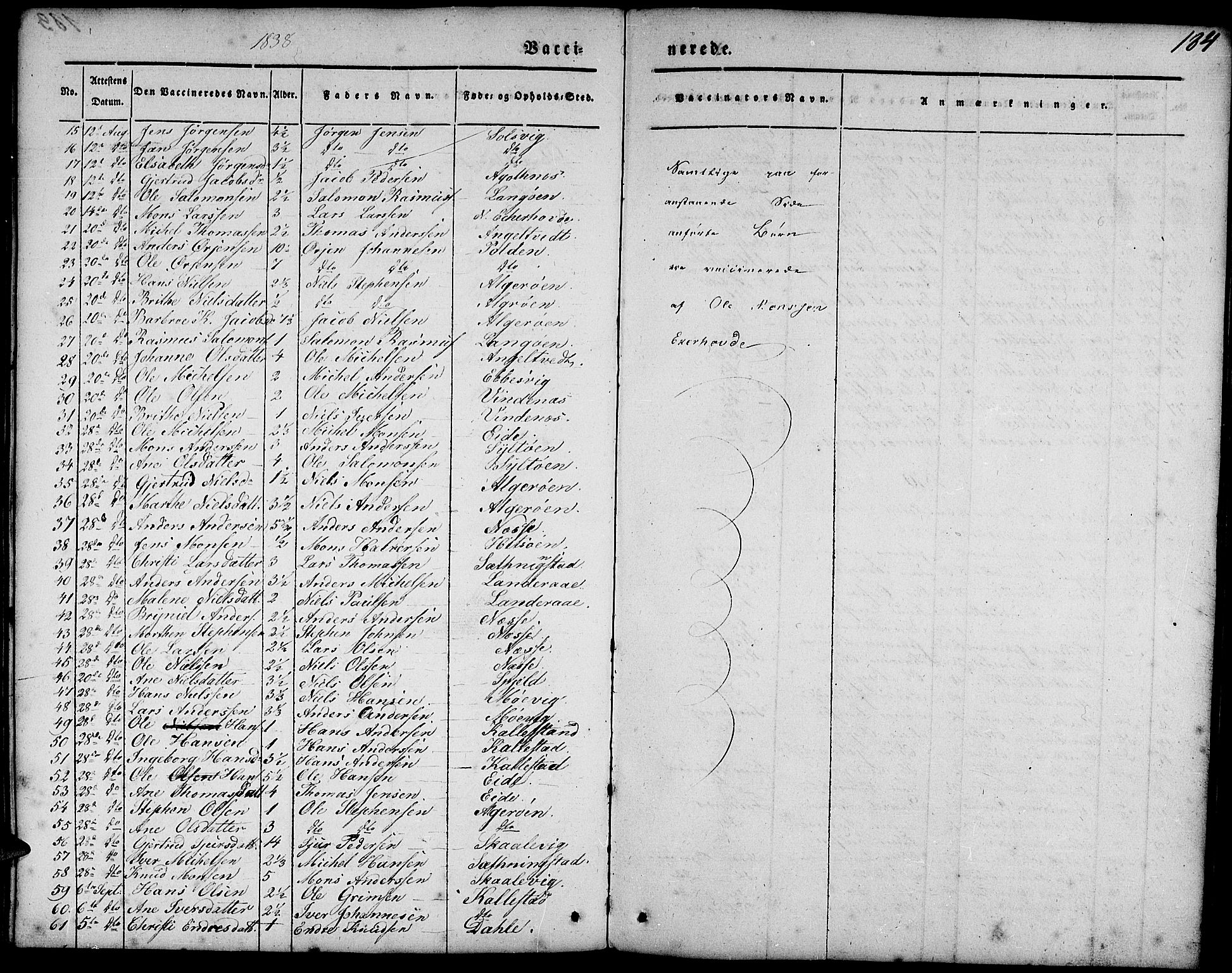 Fjell sokneprestembete, AV/SAB-A-75301/H/Haa: Parish register (official) no. A 1, 1835-1850, p. 184