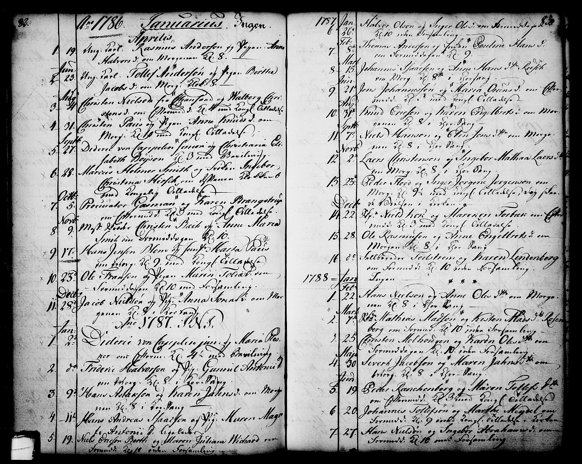 Skien kirkebøker, SAKO/A-302/F/Fa/L0003: Parish register (official) no. 3, 1755-1791, p. 82-83