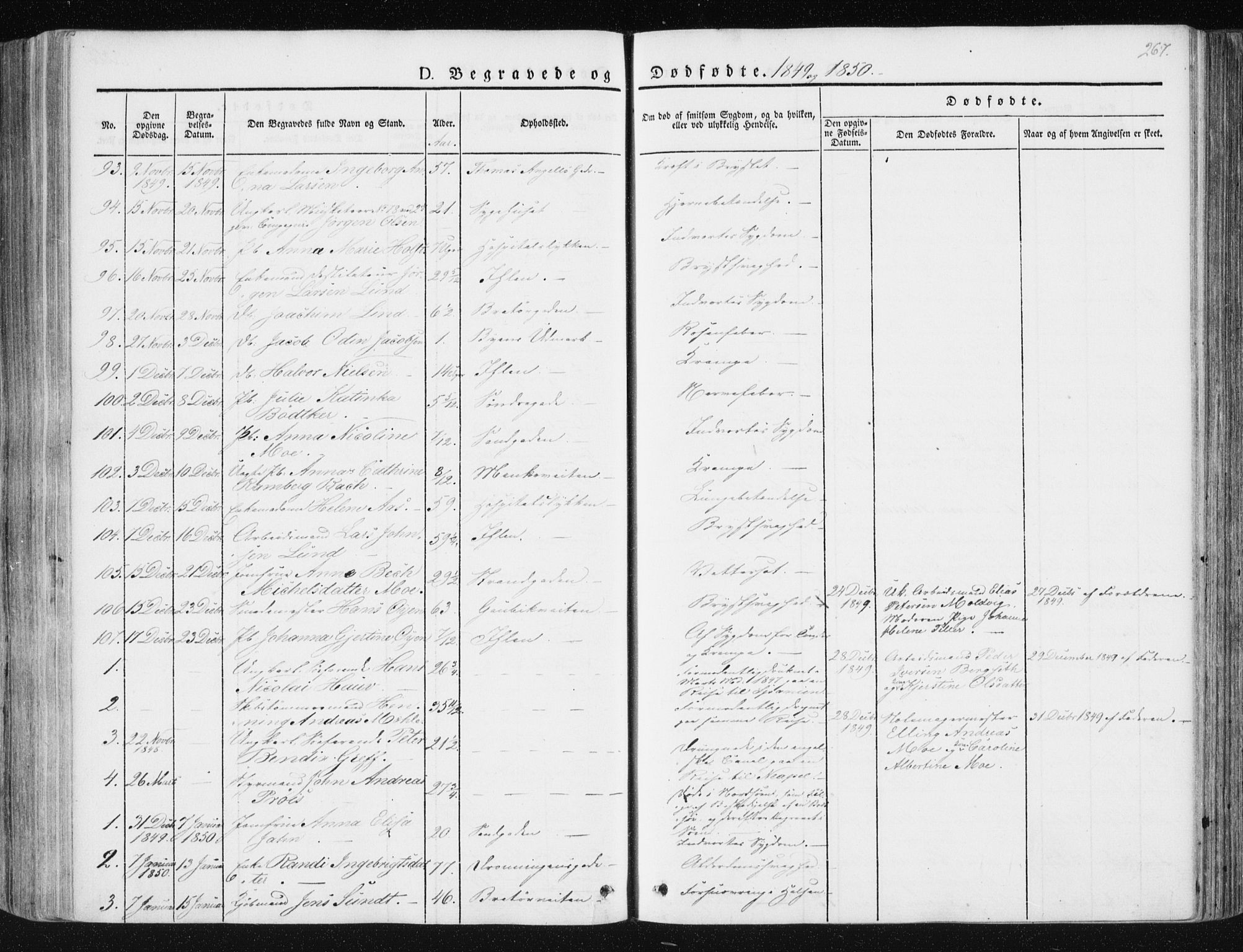 Ministerialprotokoller, klokkerbøker og fødselsregistre - Sør-Trøndelag, AV/SAT-A-1456/602/L0110: Parish register (official) no. 602A08, 1840-1854, p. 267