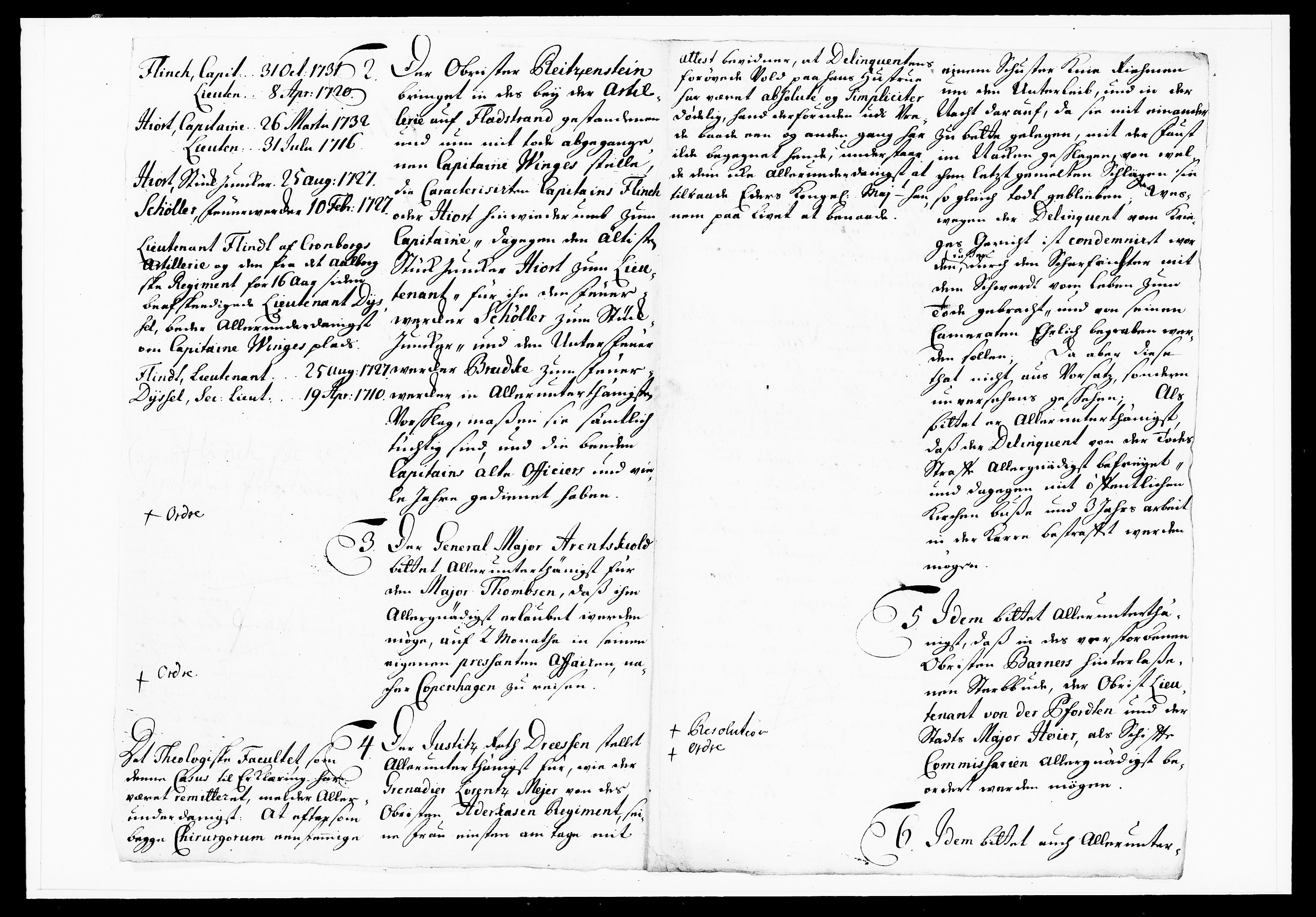 Krigskollegiet, Krigskancelliet, DRA/A-0006/-/1103-1107: Refererede sager, 1732, p. 157