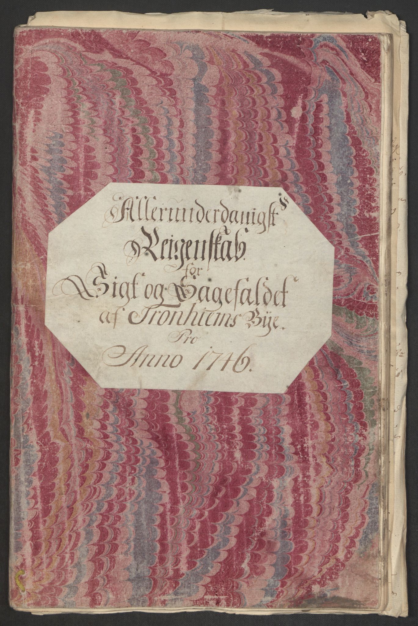 Rentekammeret inntil 1814, Reviderte regnskaper, Byregnskaper, AV/RA-EA-4066/R/Rs/L0541: [S22] Sikt og sakefall, 1743-1746, p. 308