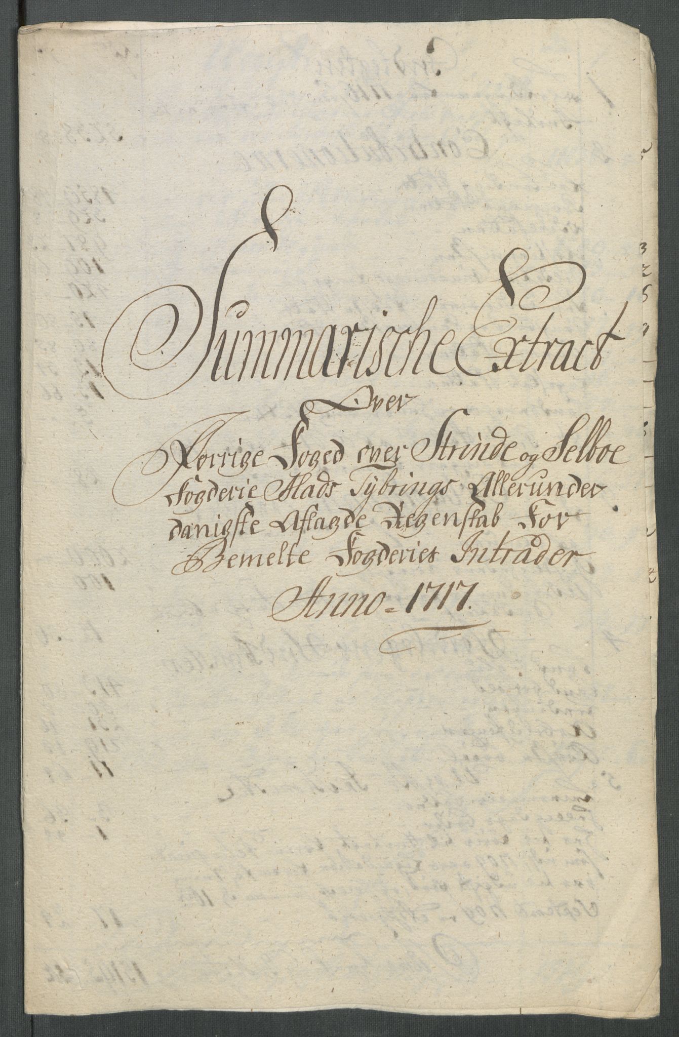Rentekammeret inntil 1814, Reviderte regnskaper, Fogderegnskap, AV/RA-EA-4092/R61/L4116: Fogderegnskap Strinda og Selbu, 1717-1718, p. 12