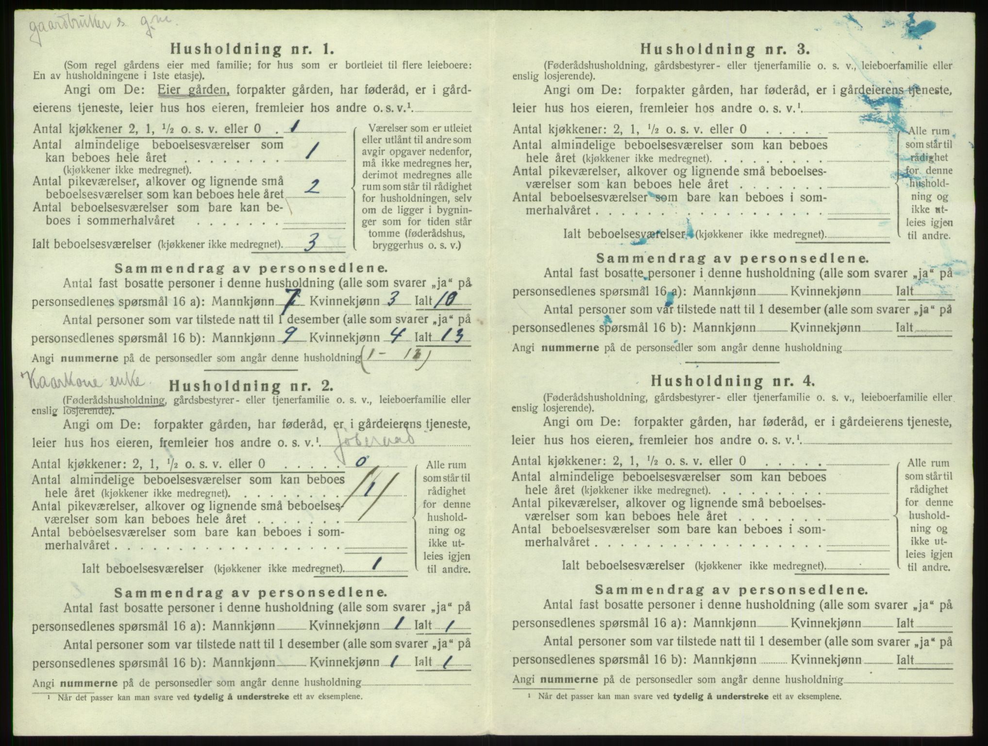 SAB, 1920 census for Kyrkjebø, 1920, p. 87