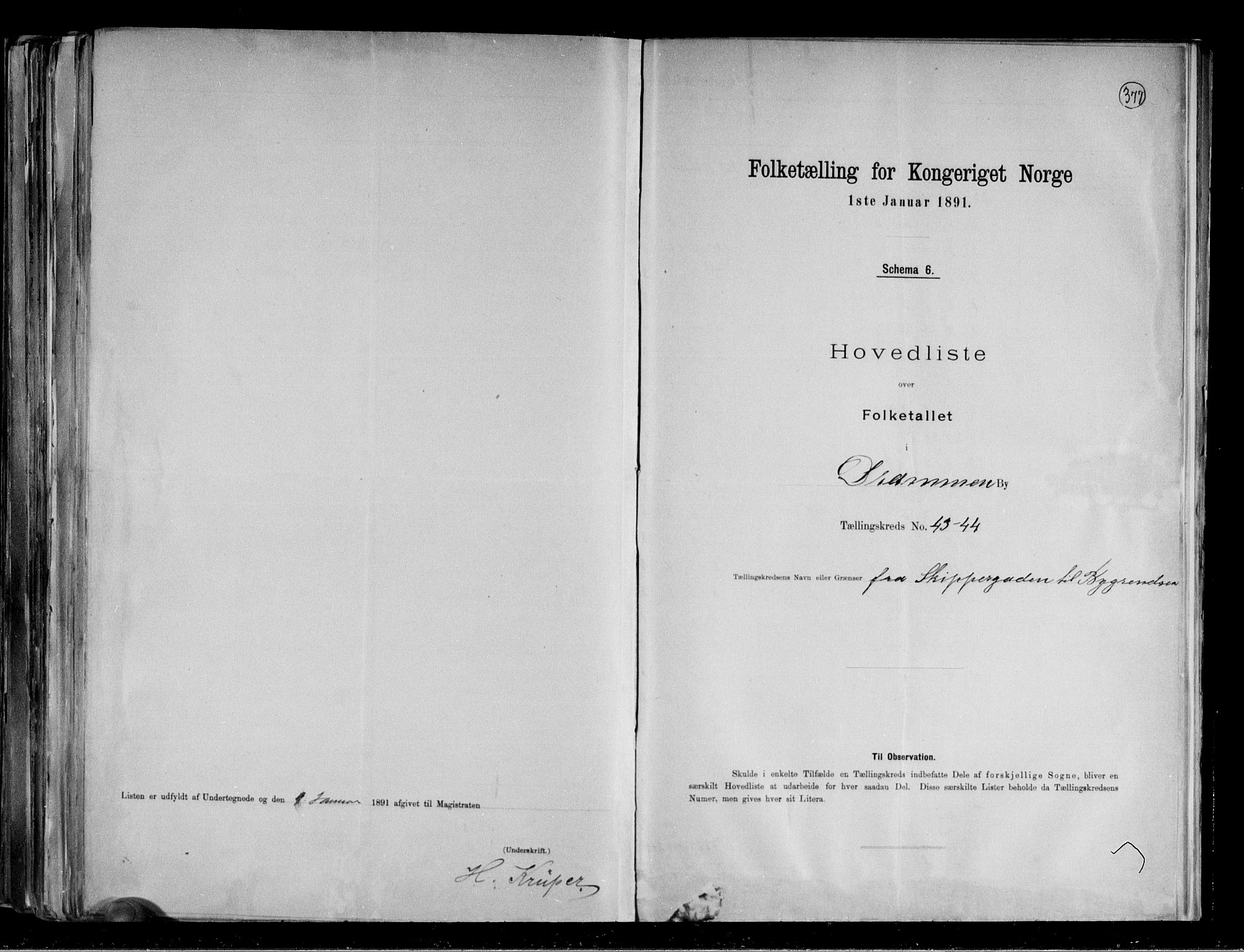 RA, 1891 census for 0602 Drammen, 1891, p. 92