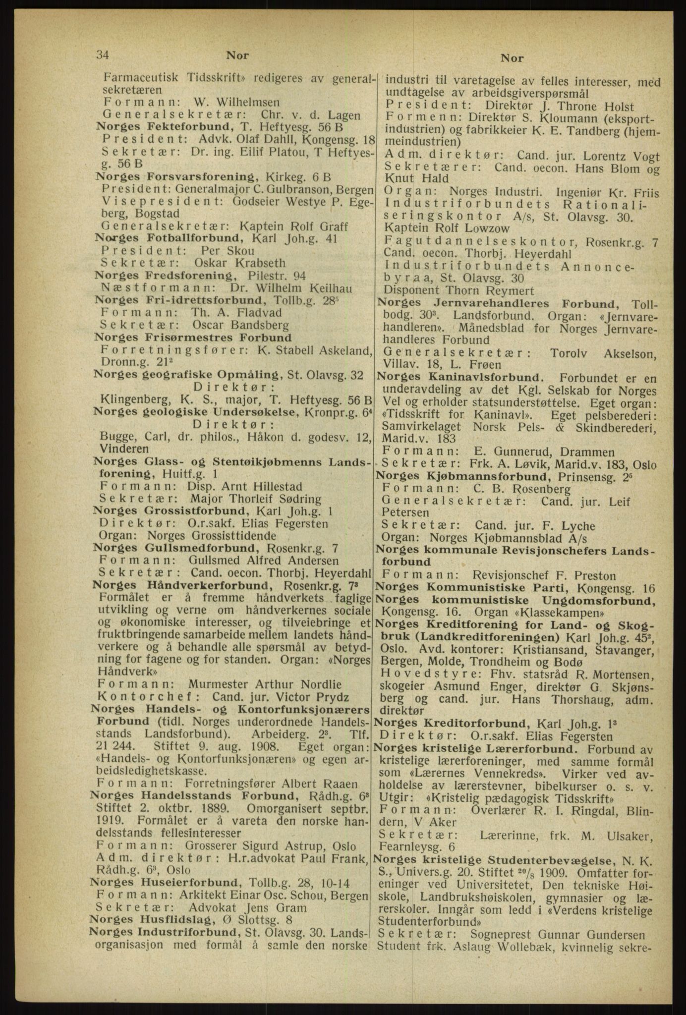 Kristiania/Oslo adressebok, PUBL/-, 1933, p. 34
