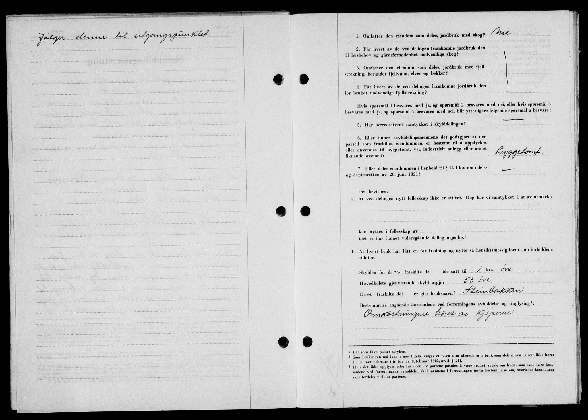 Lofoten sorenskriveri, SAT/A-0017/1/2/2C/L0014a: Mortgage book no. 14a, 1946-1946, Diary no: : 1310/1946