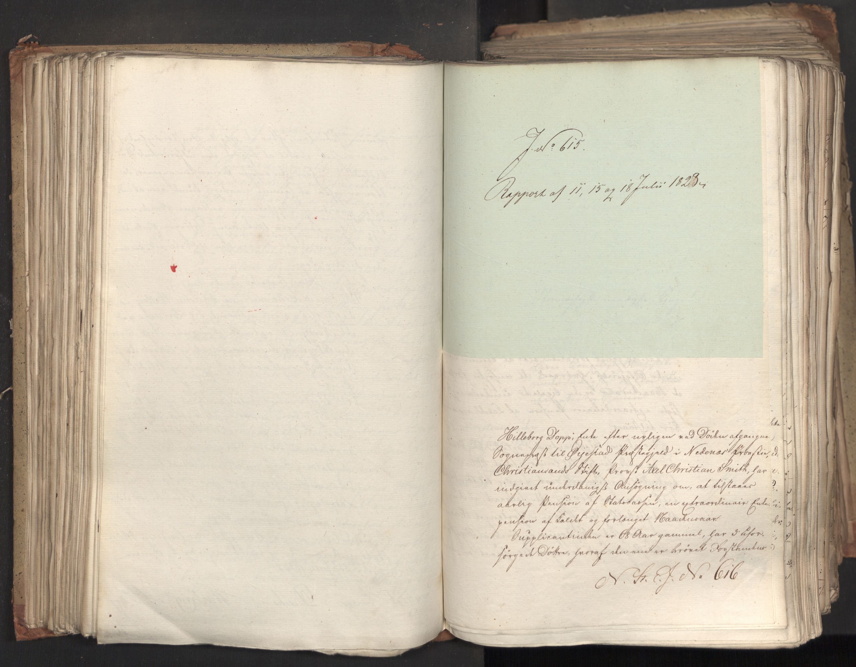 Statsrådsavdelingen i Stockholm, AV/RA-S-1003/D/Da/L0035: Regjeringsinnstillinger nr. 541-840, 1823, p. 179