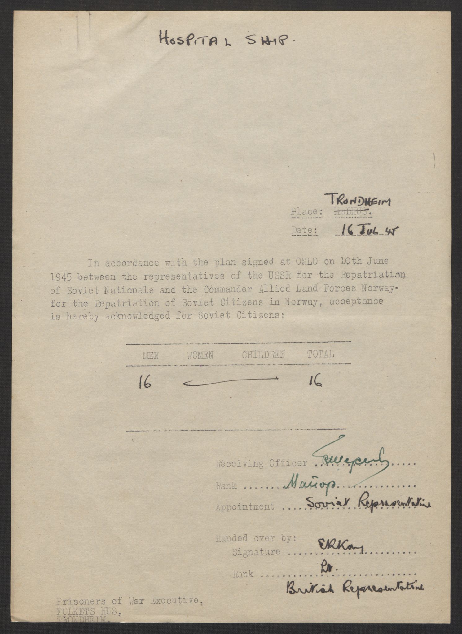 Flyktnings- og fangedirektoratet, Repatrieringskontoret, AV/RA-S-1681/D/Db/L0017: Displaced Persons (DPs) og sivile tyskere, 1945-1948, p. 91