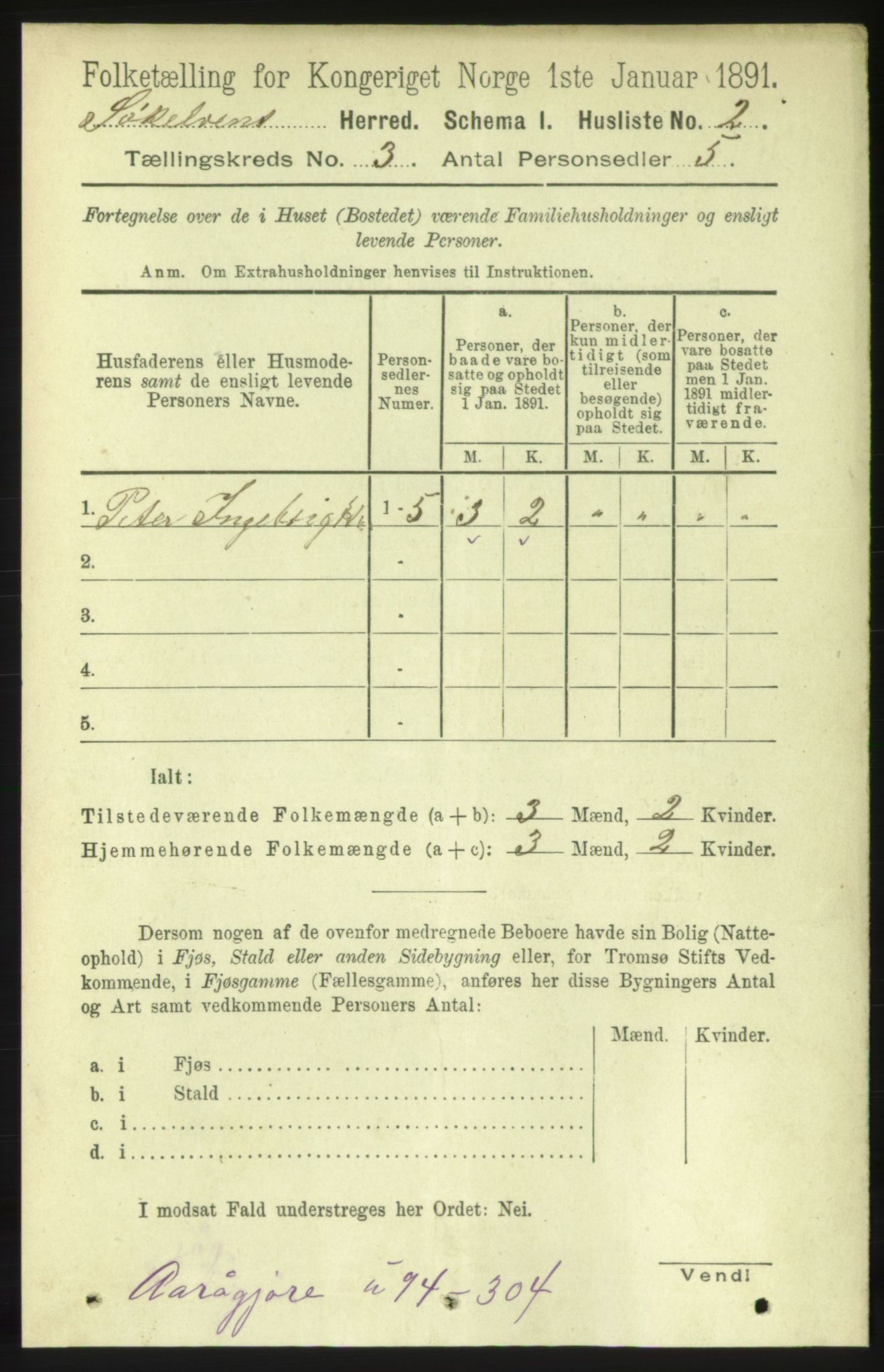 RA, 1891 census for 1528 Sykkylven, 1891, p. 1596