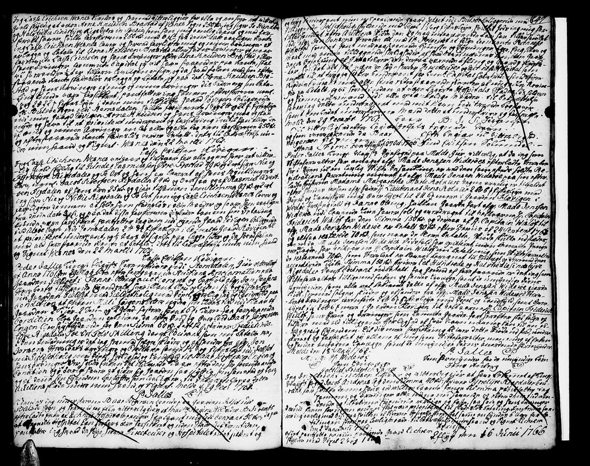 Romsdal sorenskriveri, SAT/A-4149/1/2/2C/L0003: Mortgage book no. 3, 1747-1767, p. 247