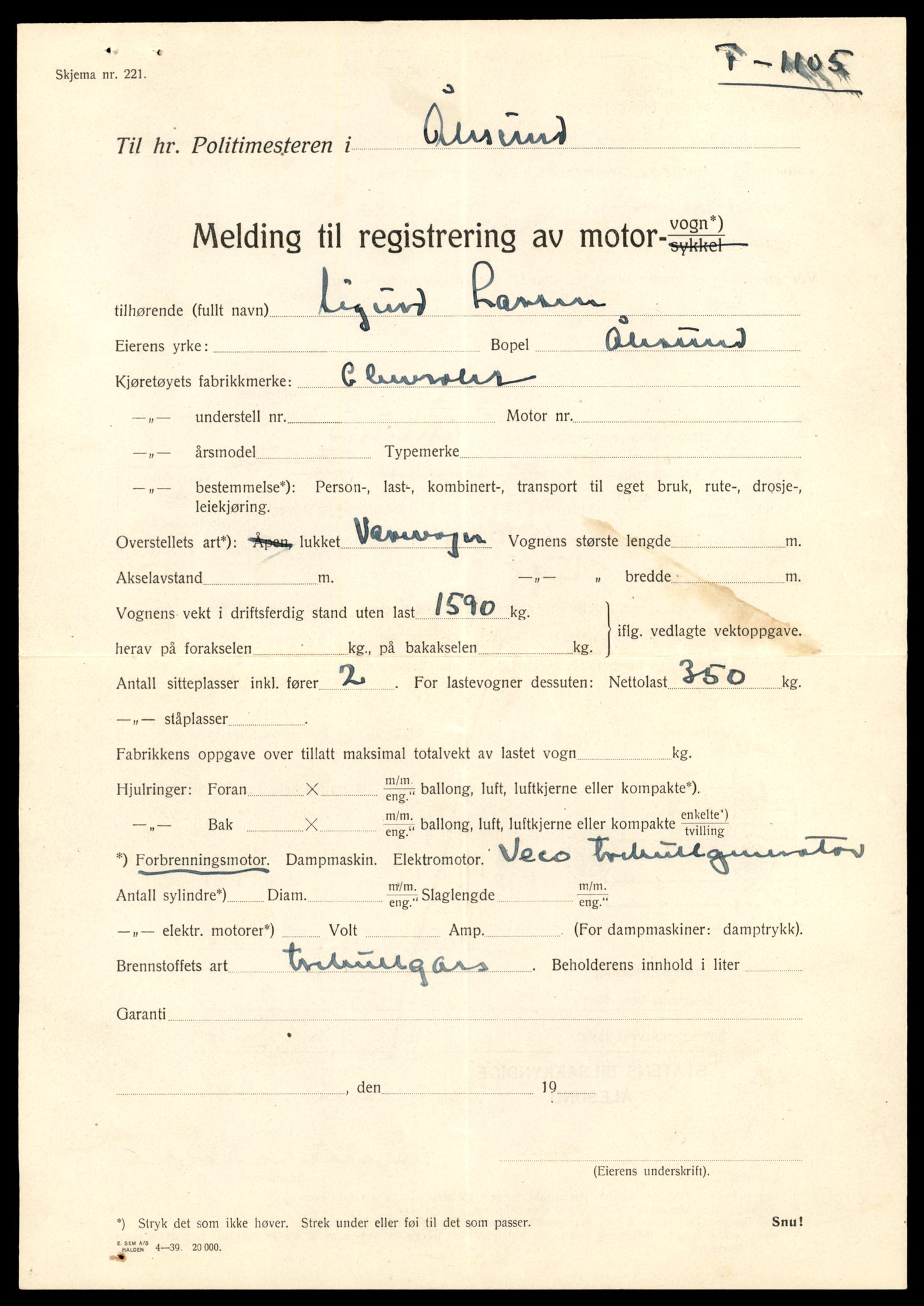 Møre og Romsdal vegkontor - Ålesund trafikkstasjon, AV/SAT-A-4099/F/Fe/L0043: Registreringskort for kjøretøy T 14080 - T 14204, 1927-1998, p. 1879